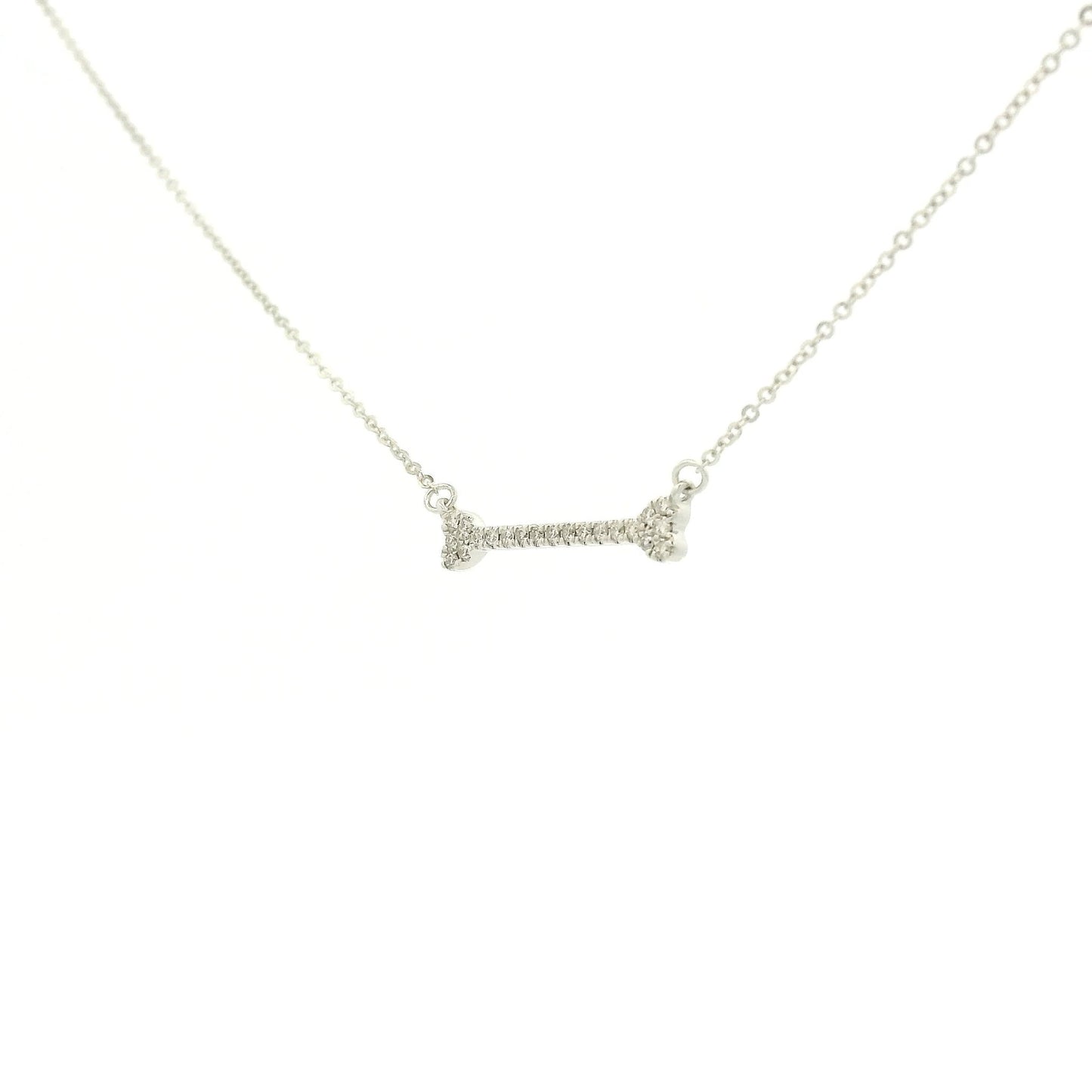 Diamond Dog Bone Pendants - Forever Rox Fine Jewelry
