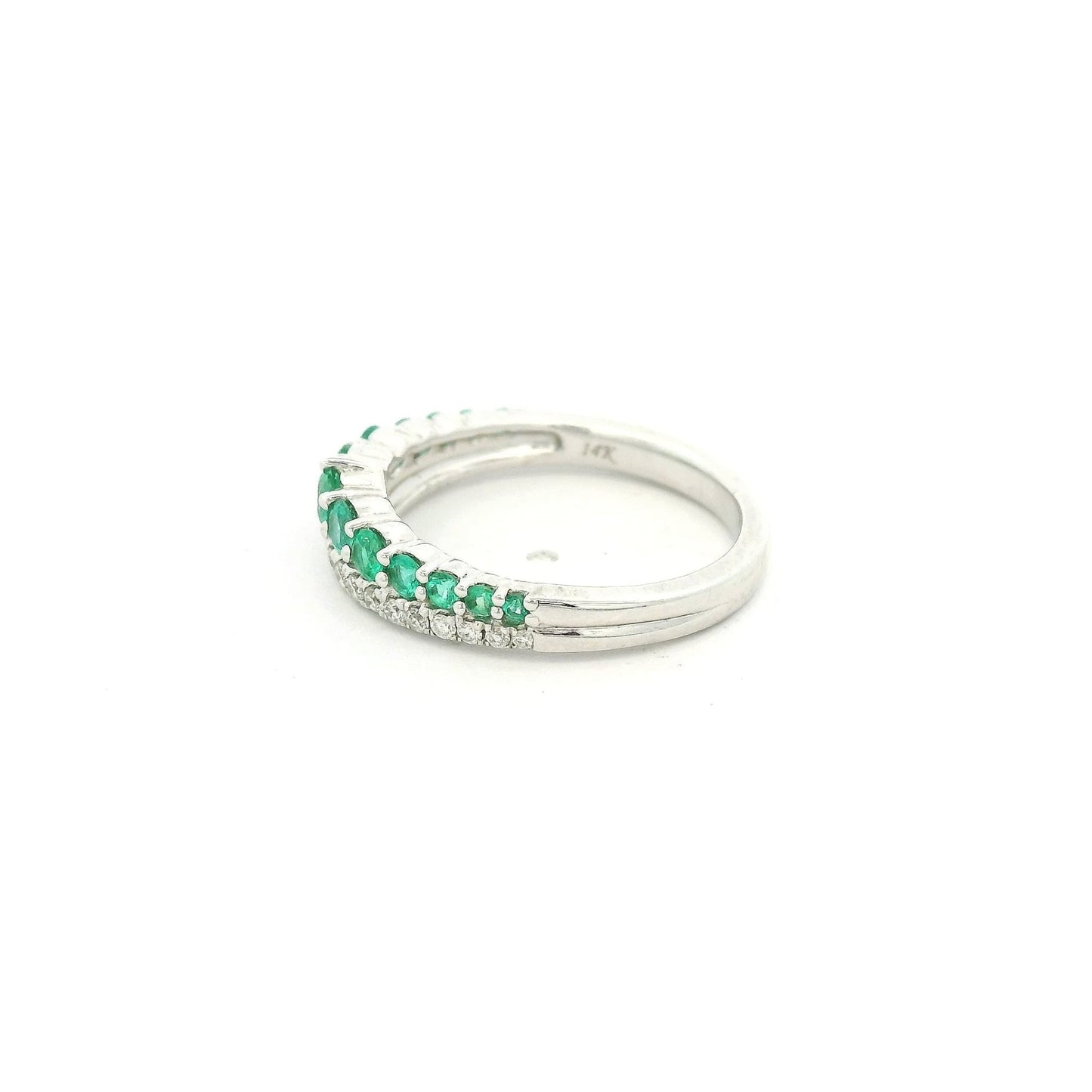 Diamond & Emerald Band - Forever Rox Fine Jewelry