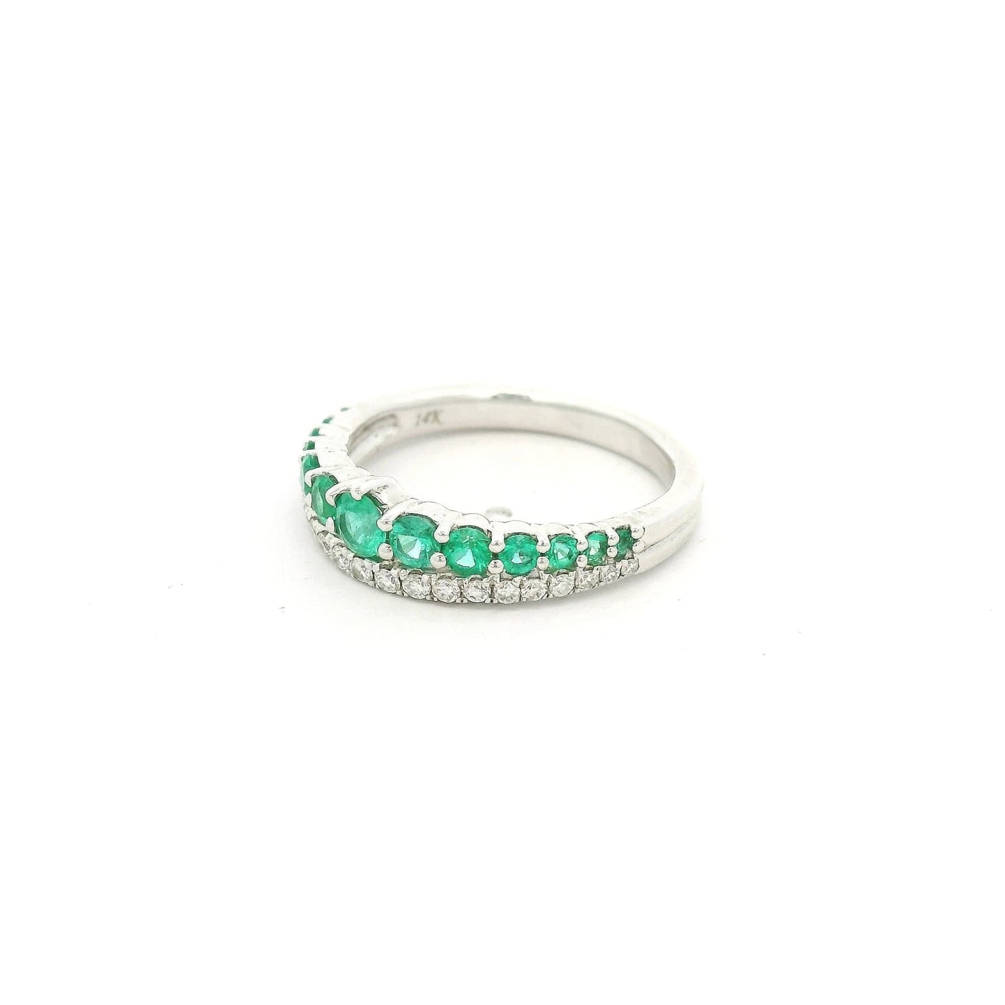 Diamond & Emerald Band - Forever Rox Fine Jewelry