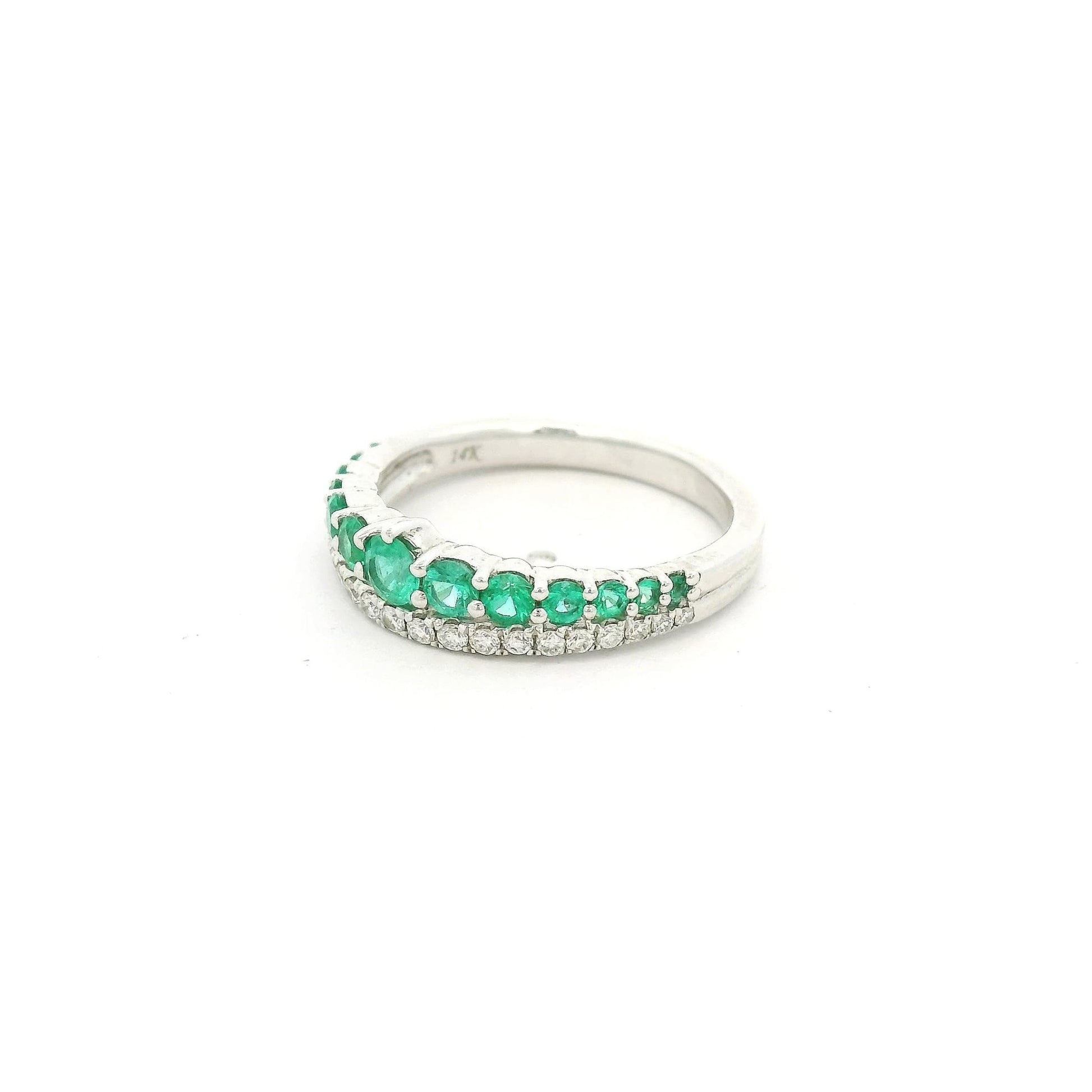 Diamond & Emerald Band - Forever Rox Fine Jewelry