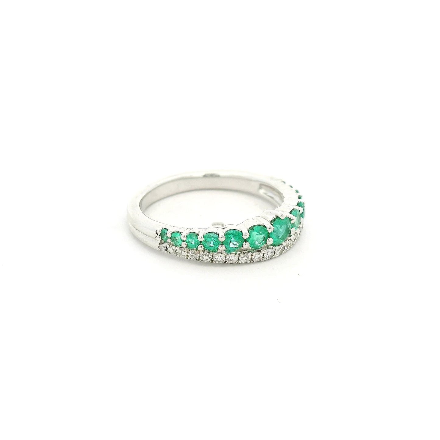 Diamond & Emerald Band - Forever Rox Fine Jewelry