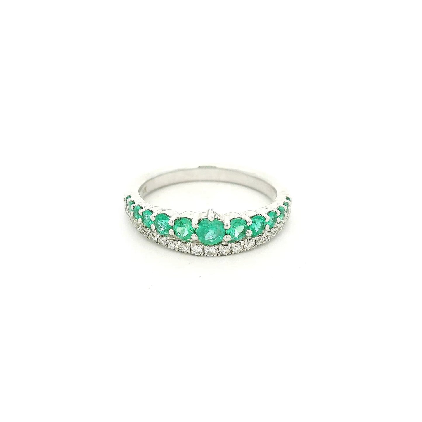 Diamond & Emerald Band - Forever Rox Fine Jewelry