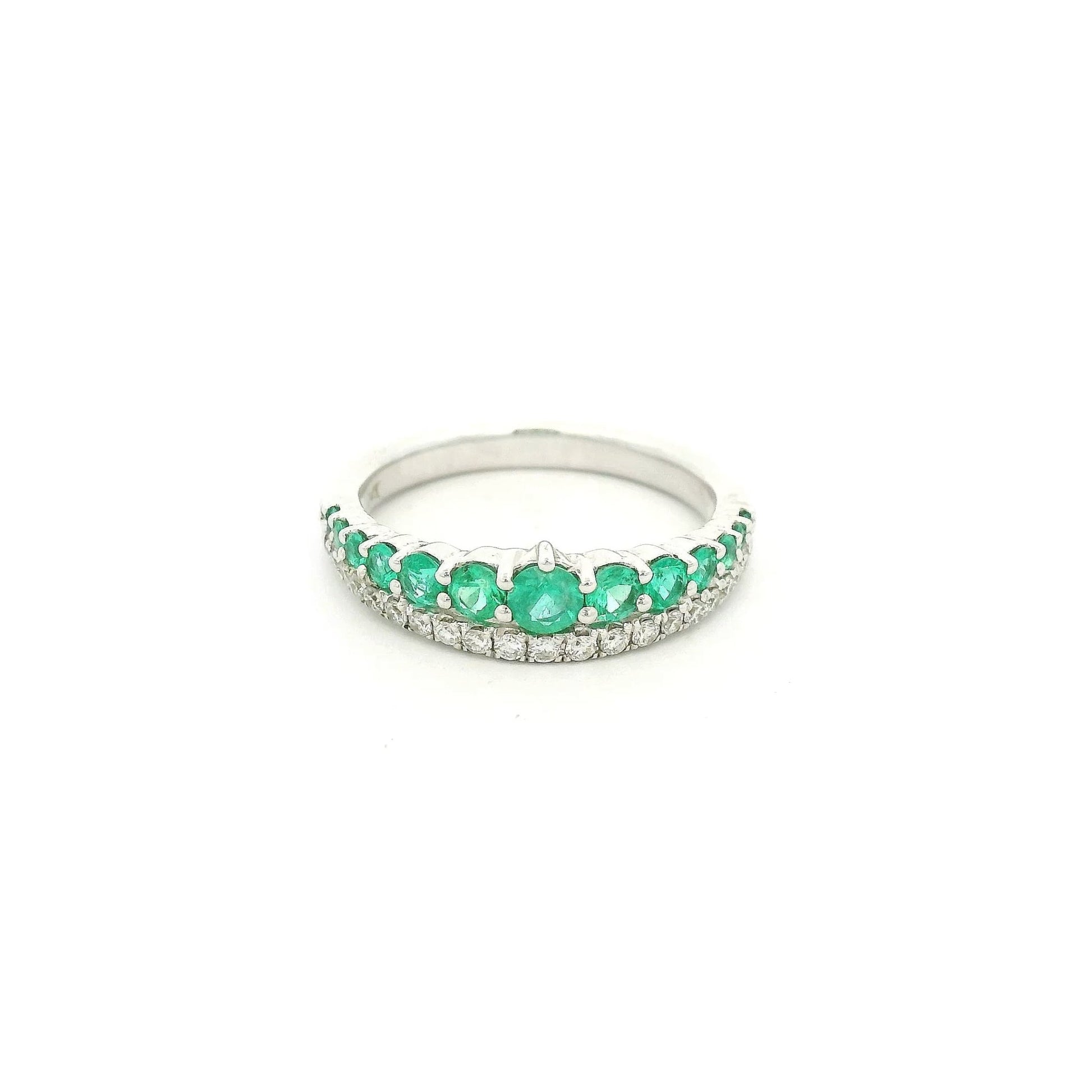 Diamond & Emerald Band - Forever Rox Fine Jewelry