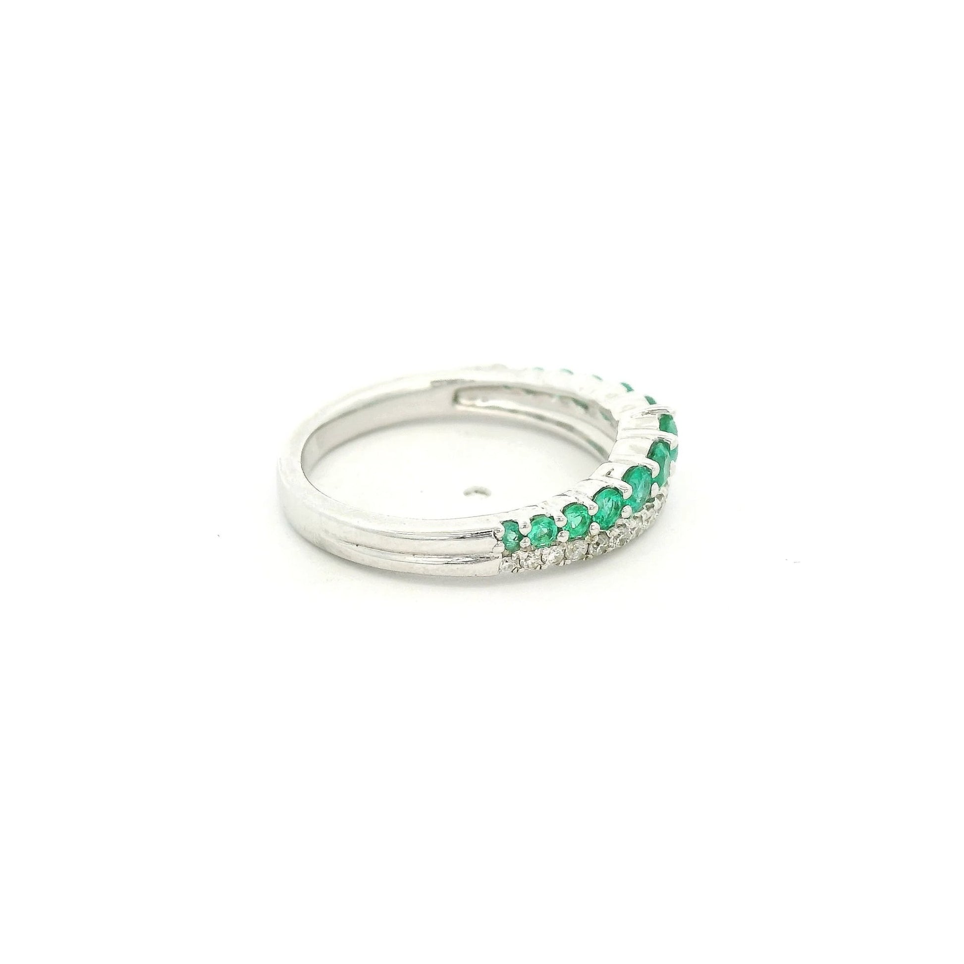 Diamond & Emerald Band - Forever Rox Fine Jewelry