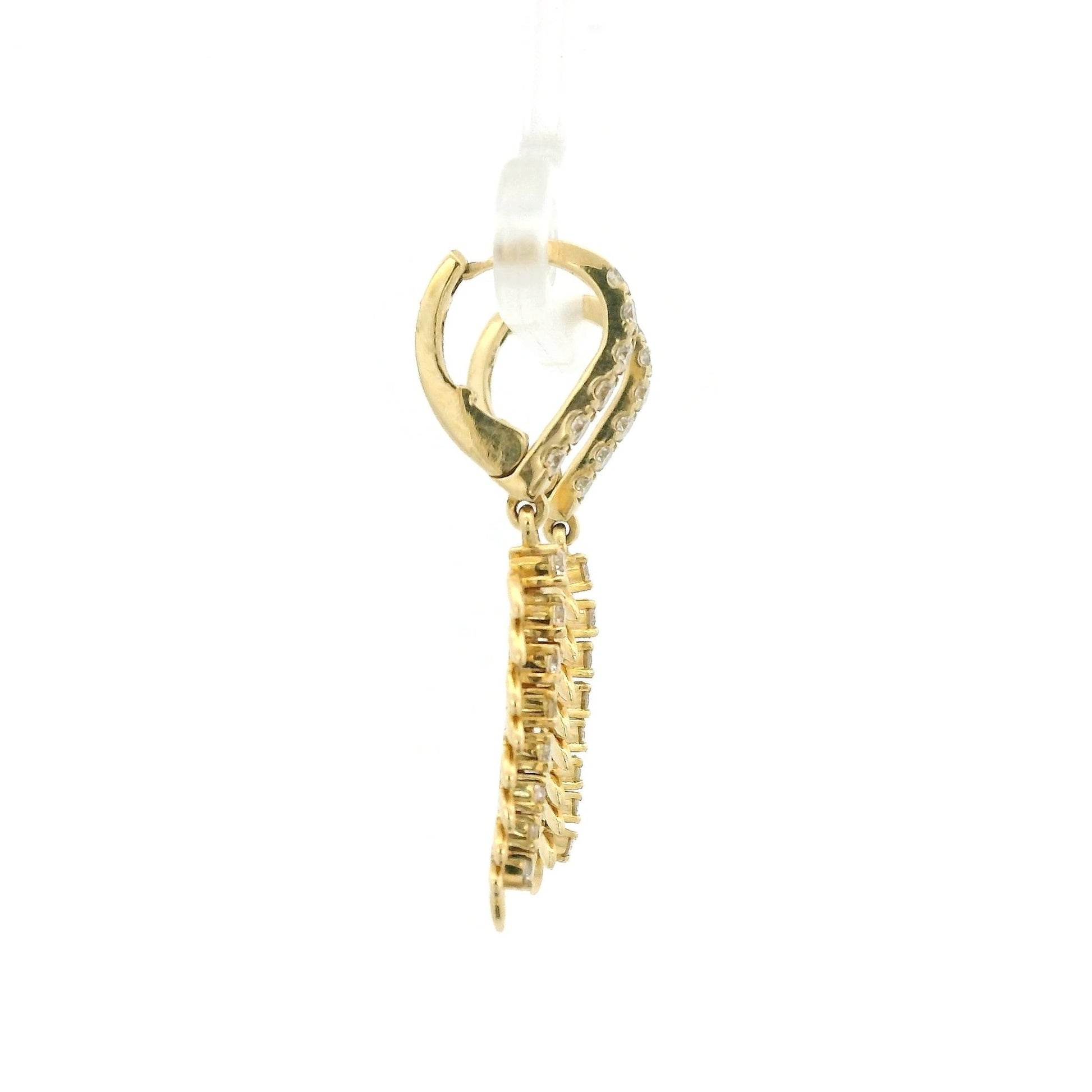 Diamond Feather Dangles - Forever Rox