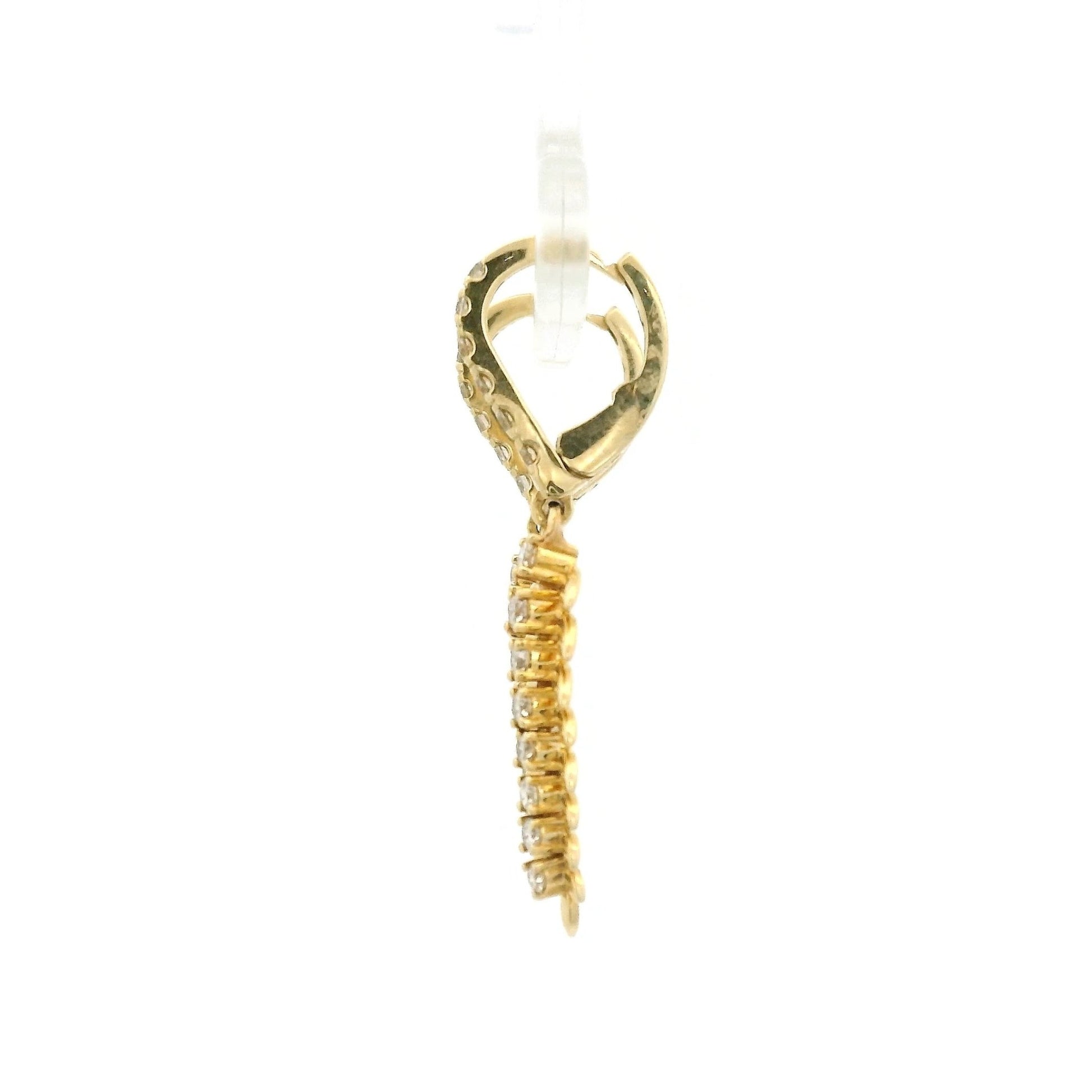 Diamond Feather Dangles - Forever Rox