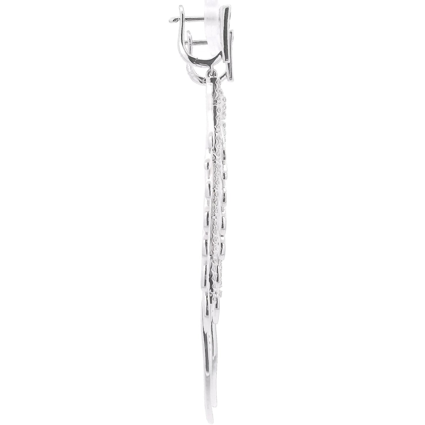 Diamond Feather Dangles - Forever Rox