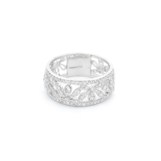 Diamond Flower Design Ring - Forever Rox