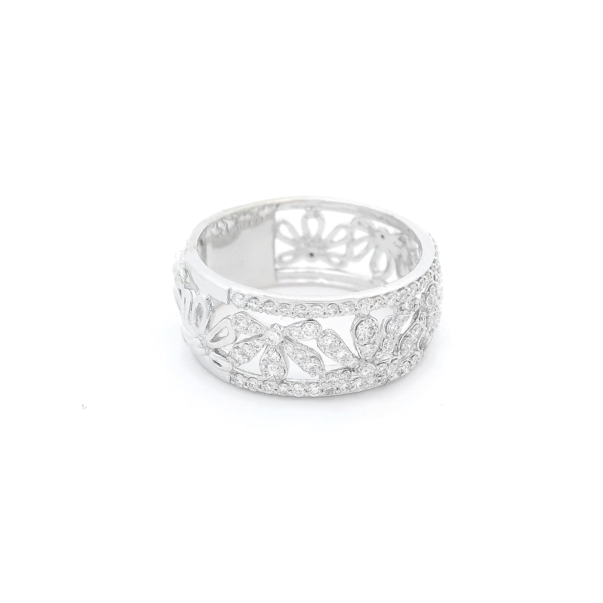 Diamond Flower Design Ring - Forever Rox