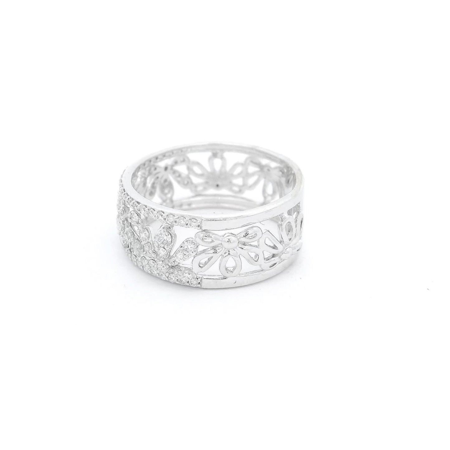 Diamond Flower Design Ring - Forever Rox