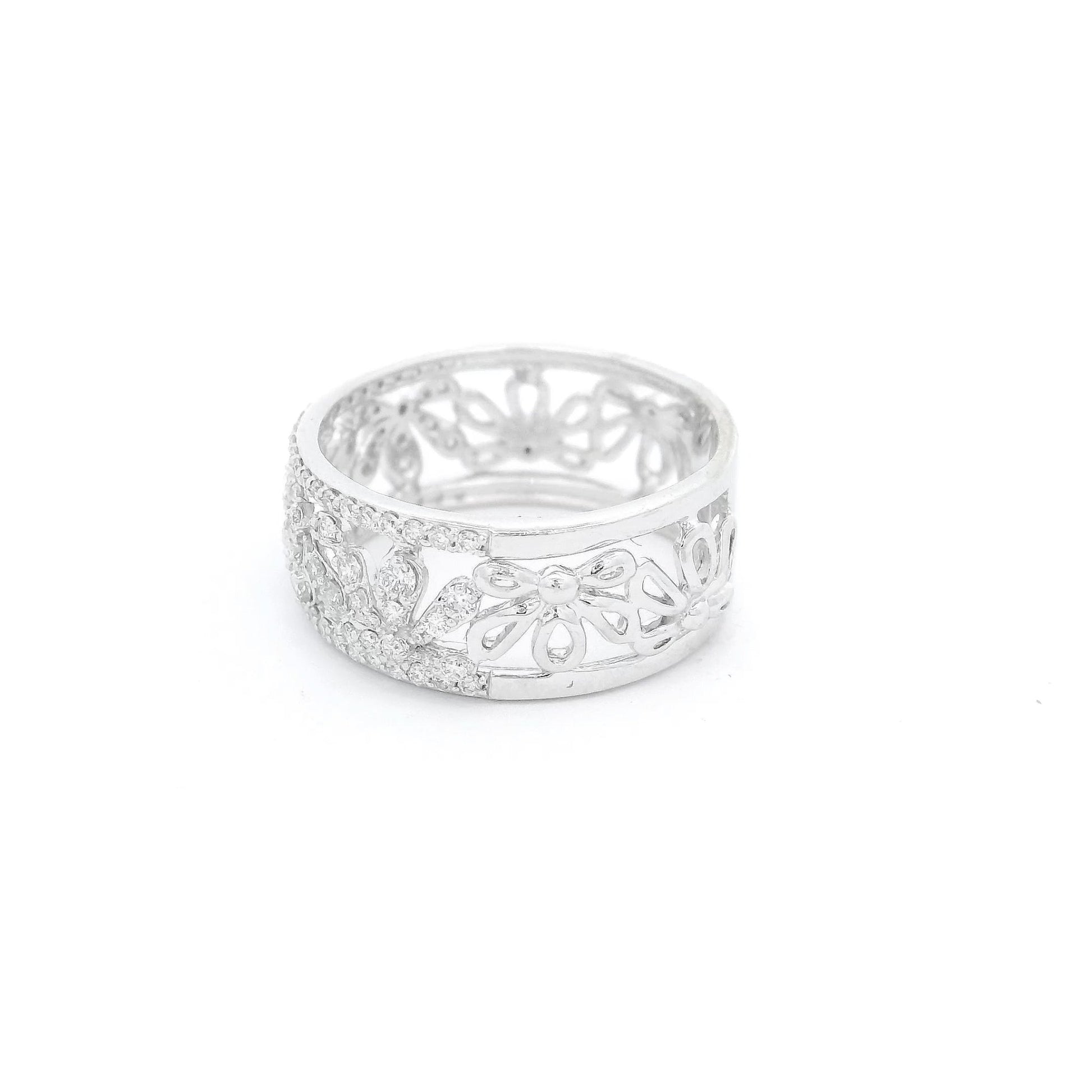 Diamond Flower Design Ring - Forever Rox