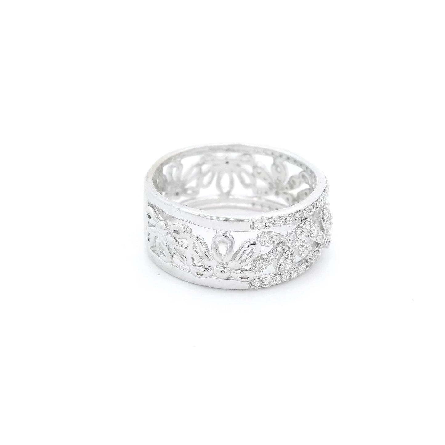 Diamond Flower Design Ring - Forever Rox