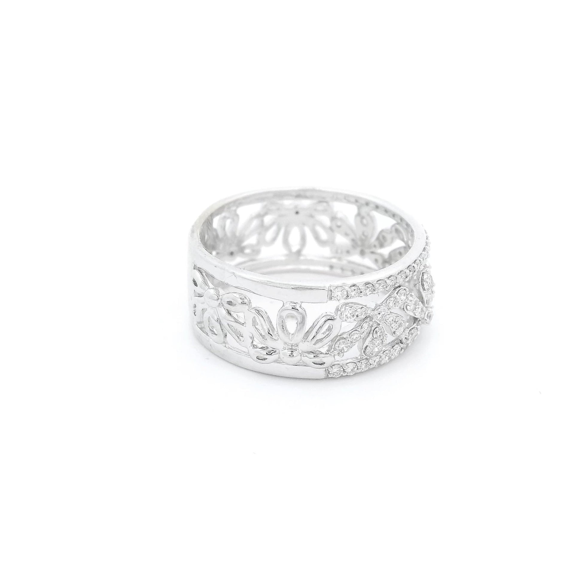 Diamond Flower Design Ring - Forever Rox