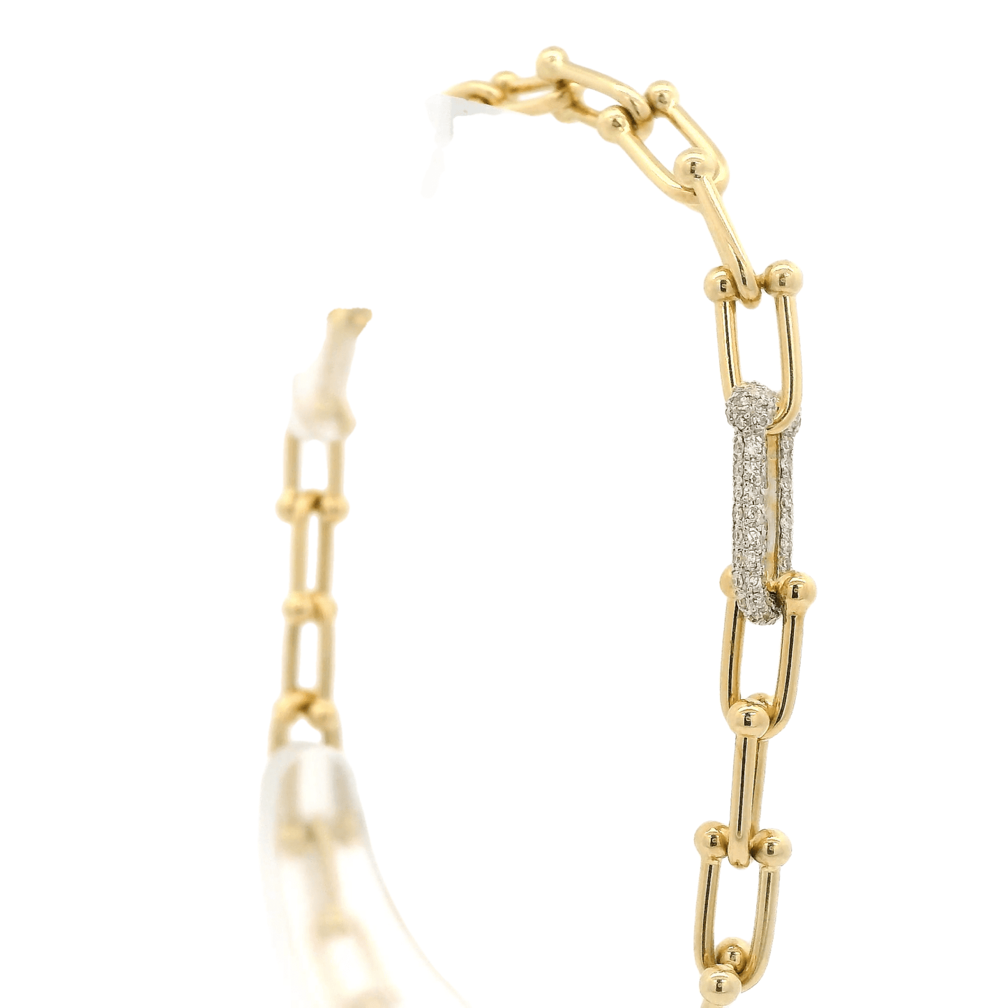 Diamond & Gold Hardwear Link Bracelet - Forever Rox