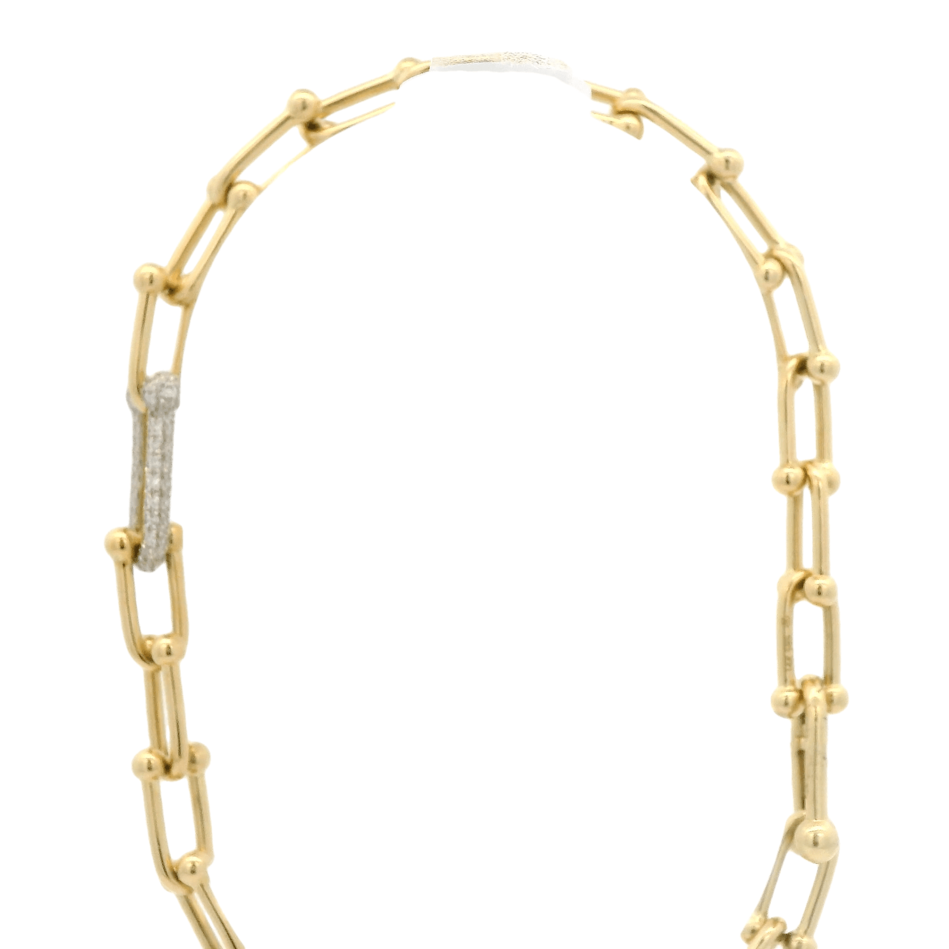 Diamond & Gold Hardwear Link Bracelet - Forever Rox