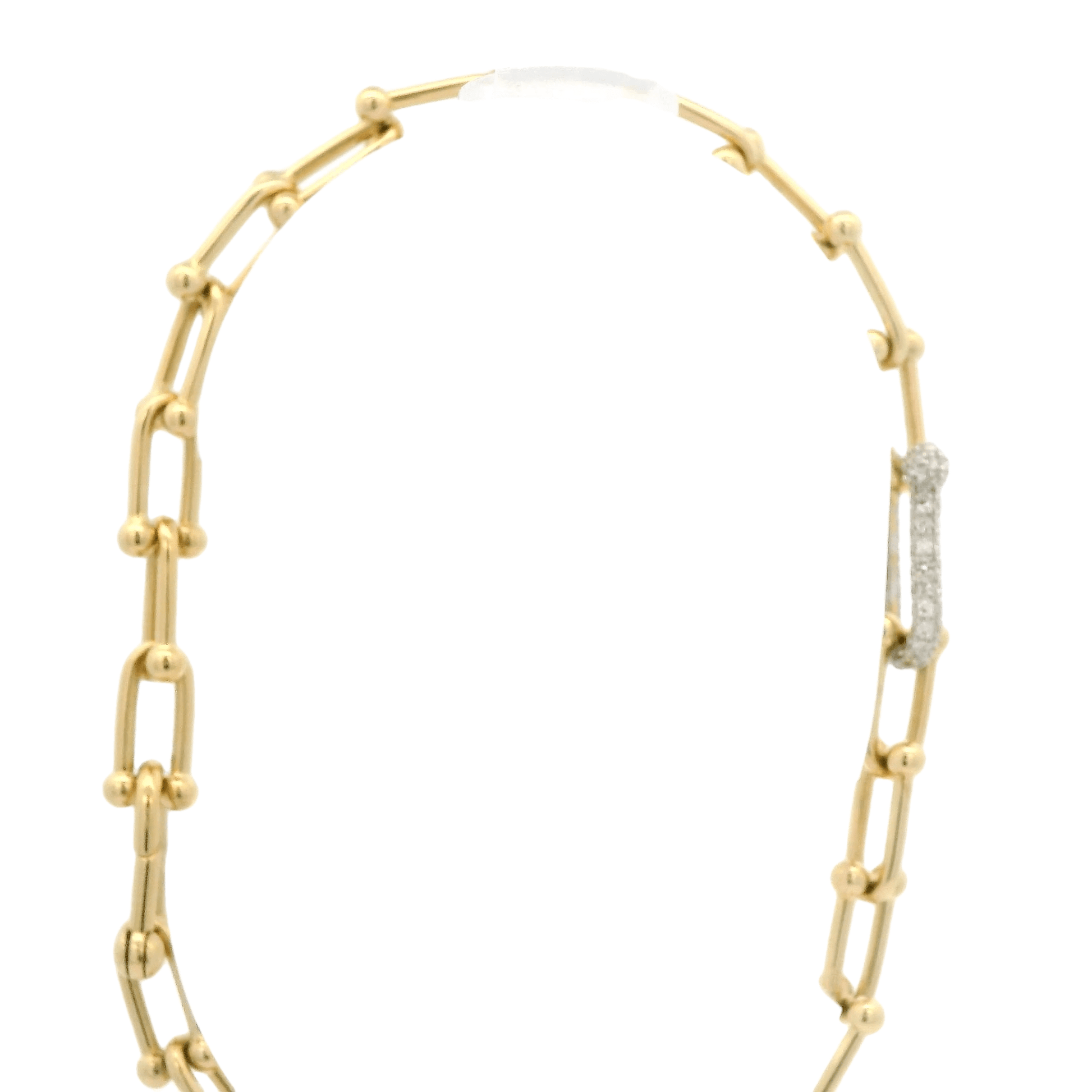 Diamond & Gold Hardwear Link Bracelet - Forever Rox