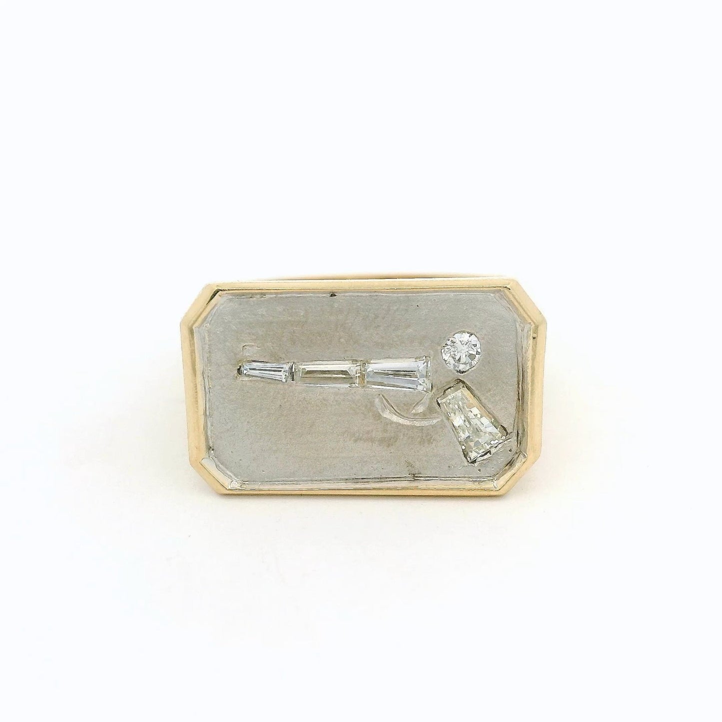 Diamond Gun Mens Ring - Forever Rox