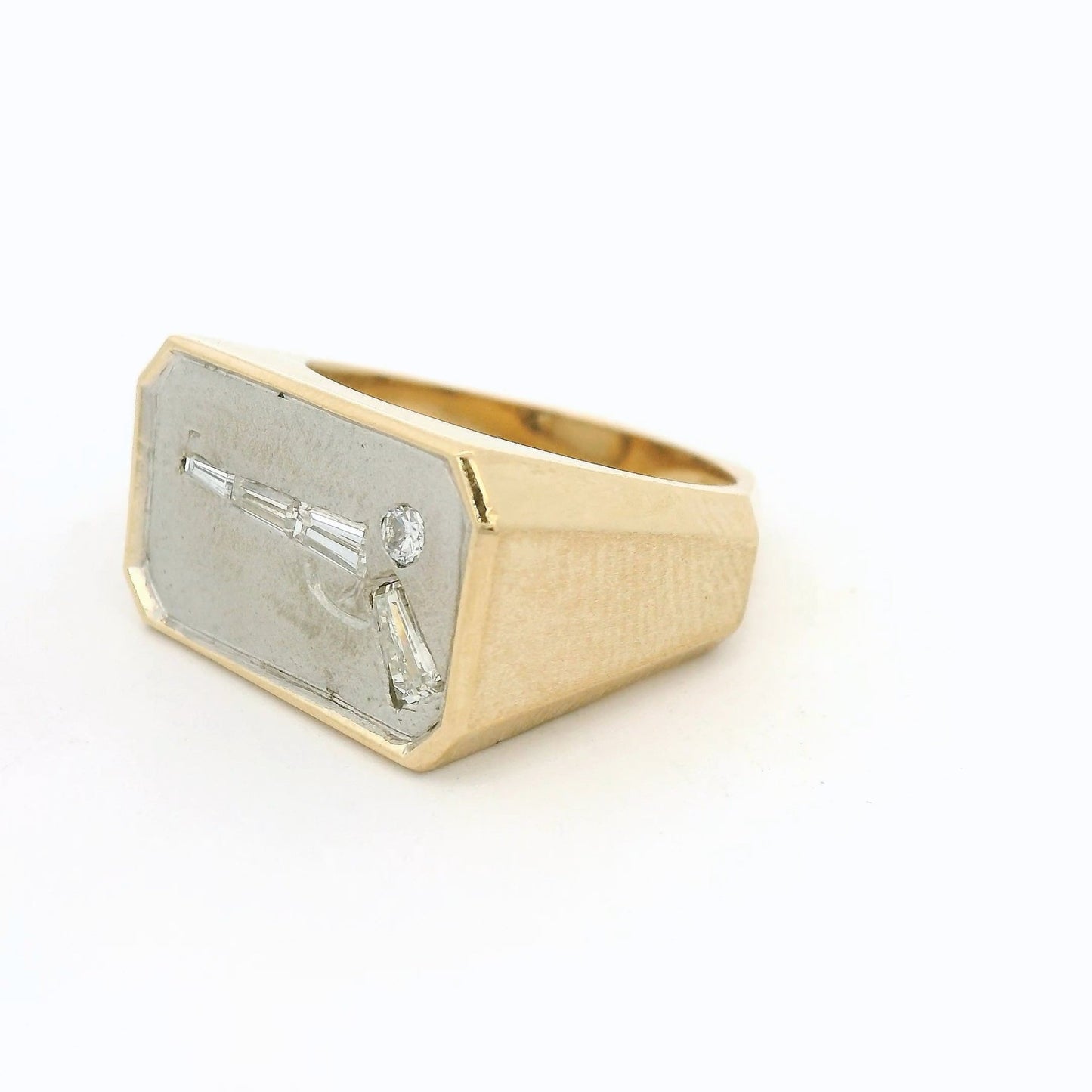 Diamond Gun Mens Ring - Forever Rox