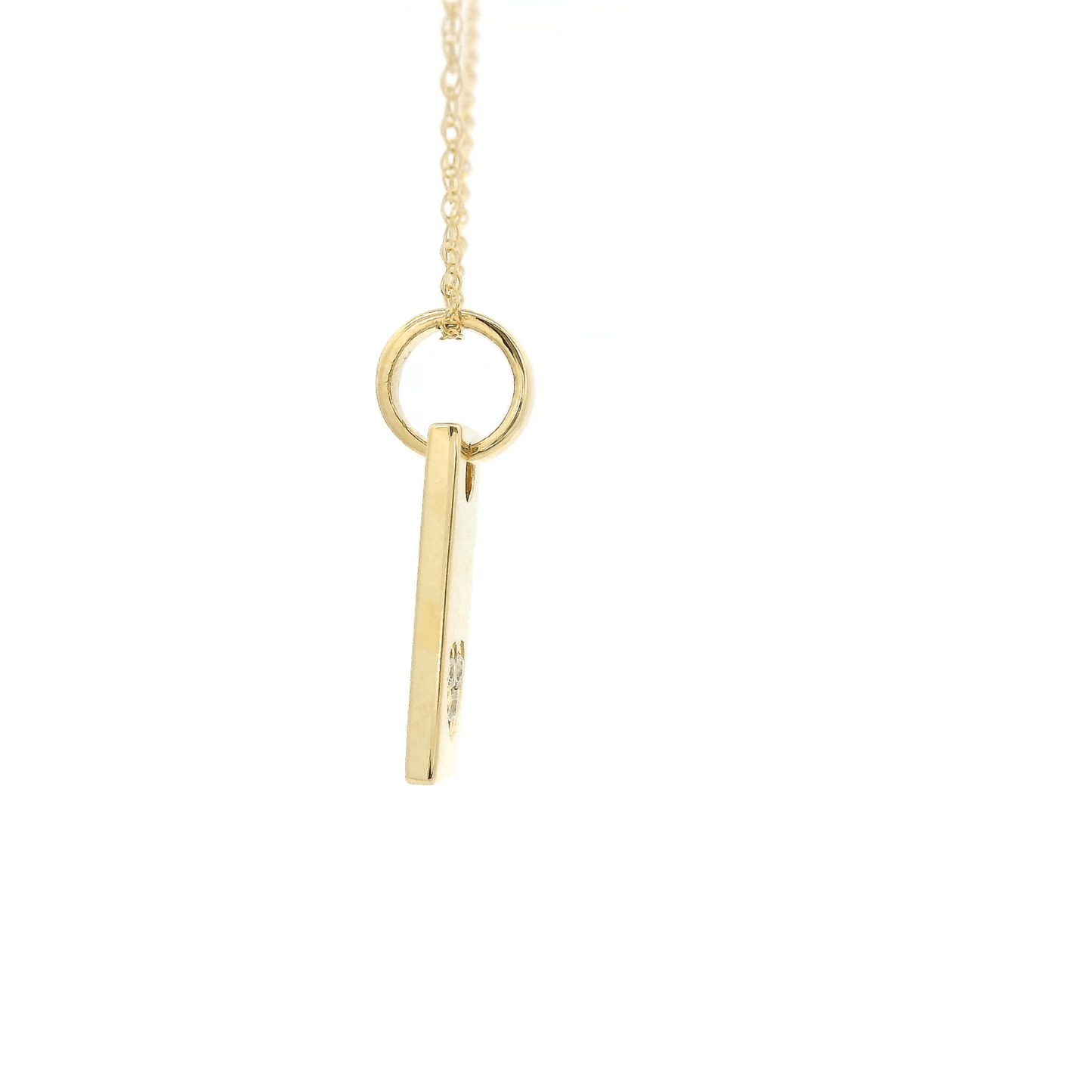 Diamond Heart Plate Pendant - Forever Rox