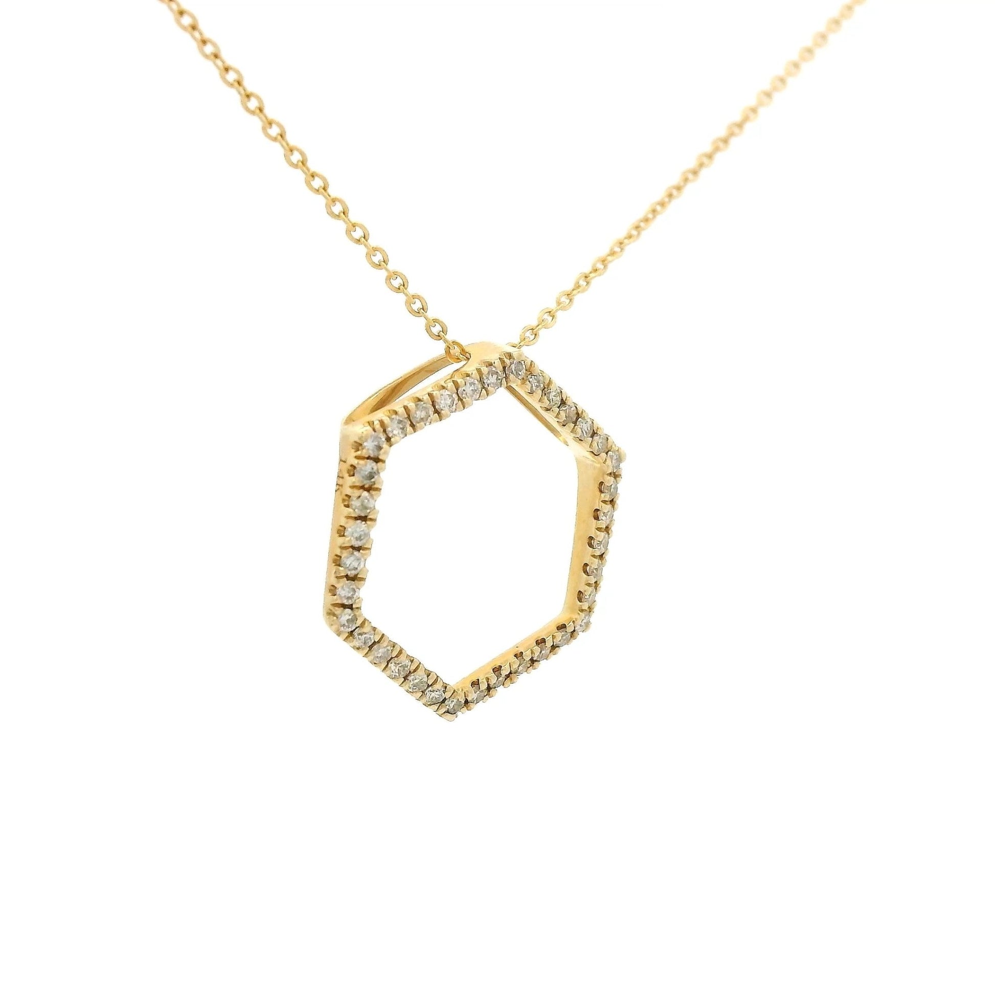 Diamond Hexagon Pendant - Forever Rox