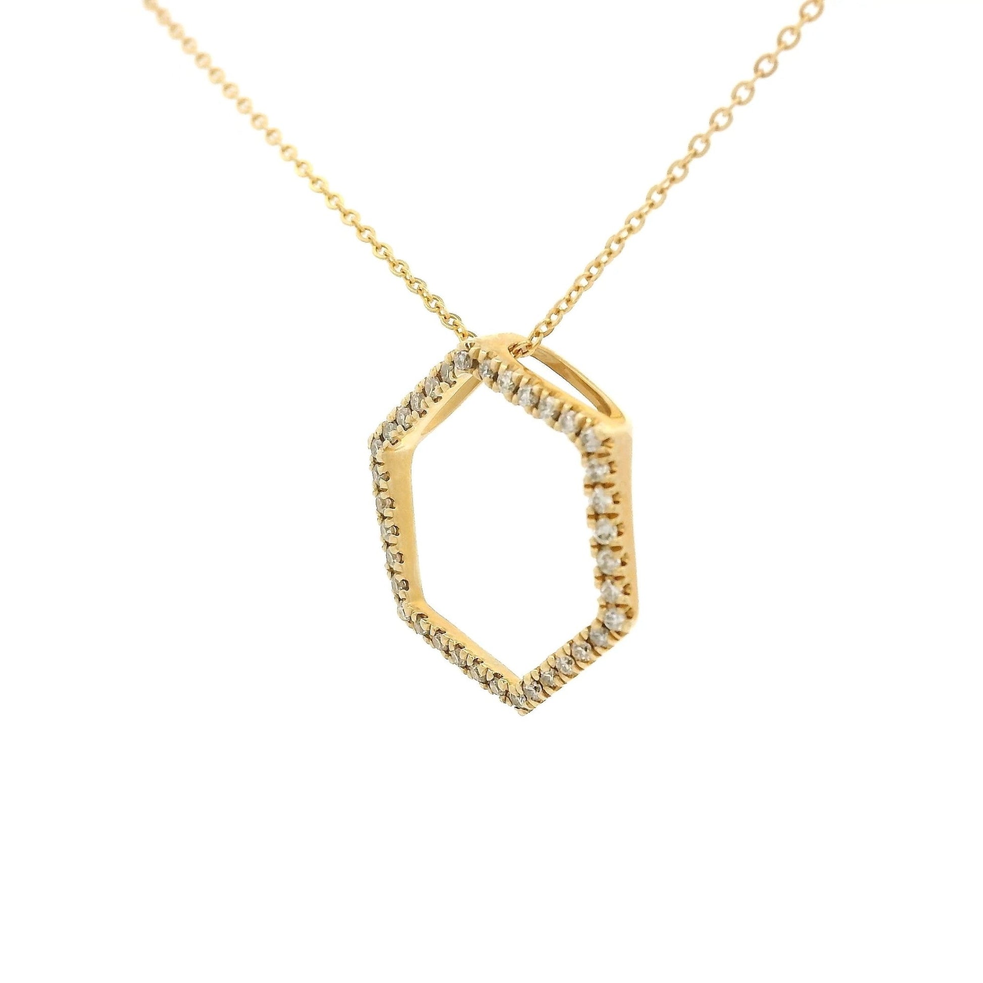 Diamond Hexagon Pendant - Forever Rox