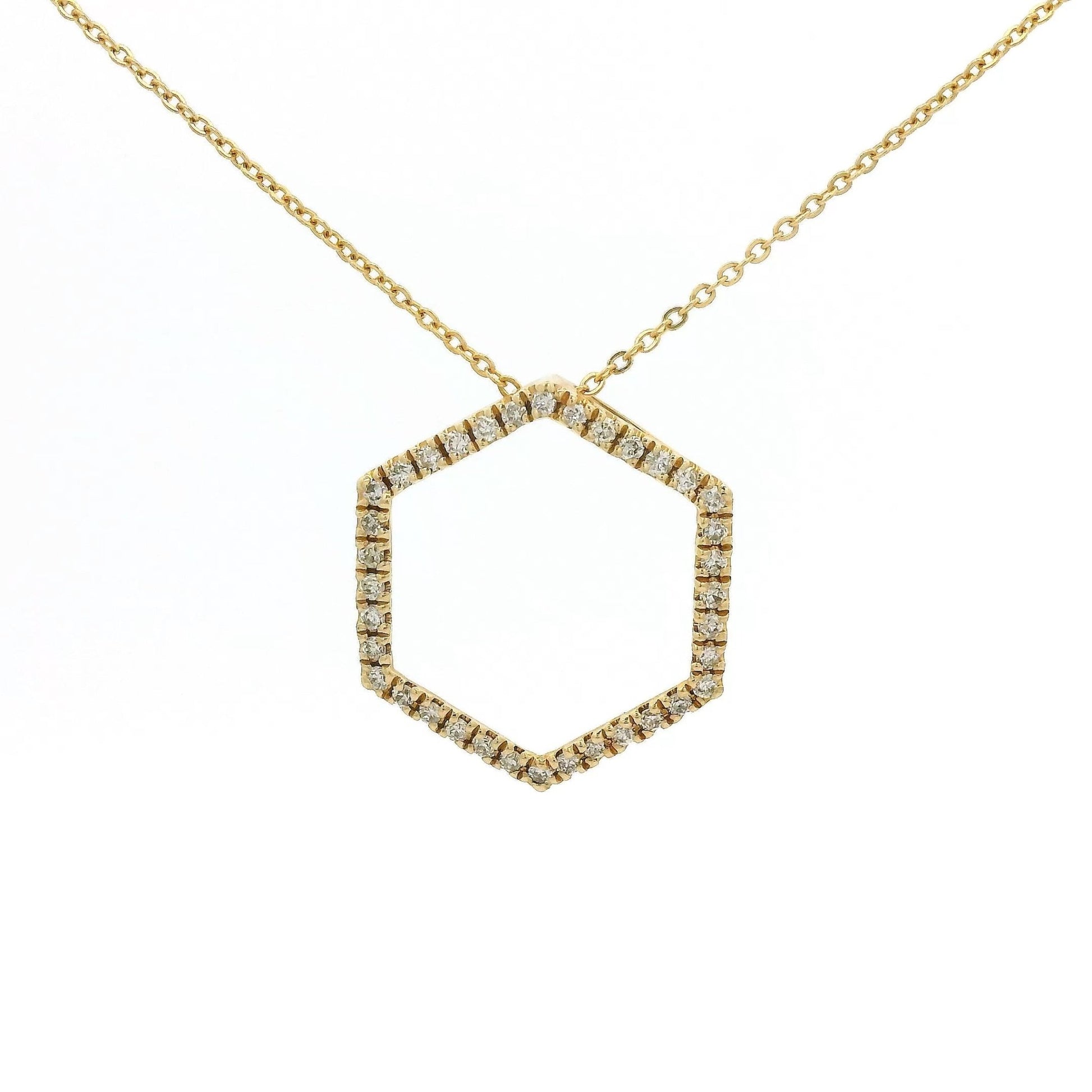 Diamond Hexagon Pendant - Forever Rox