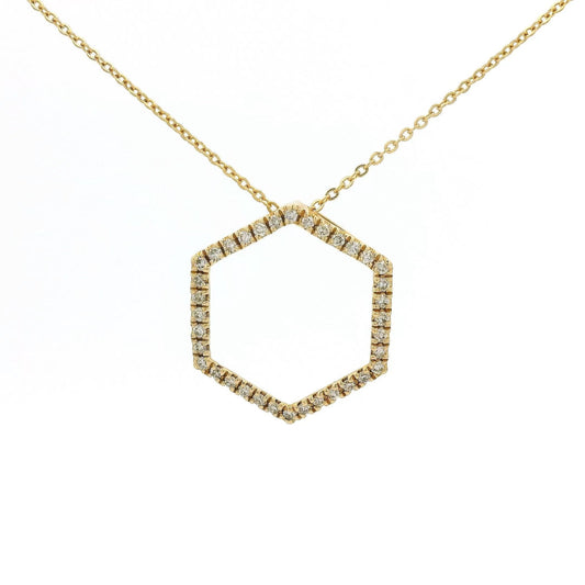 Diamond Hexagon Pendant - Forever Rox