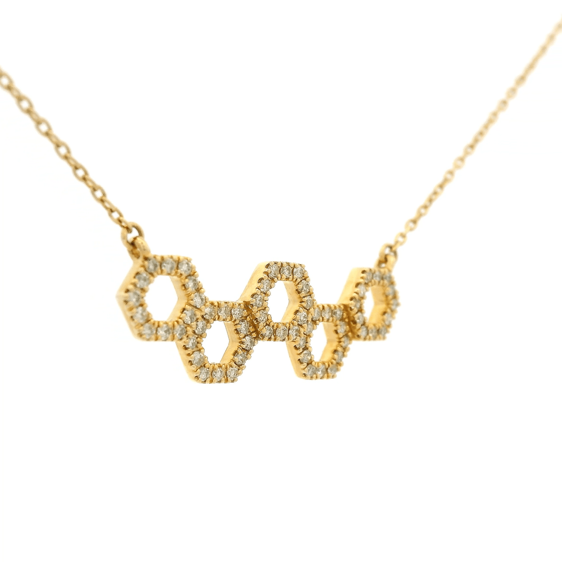Diamond Honeycomb Design Pendant - Forever Rox