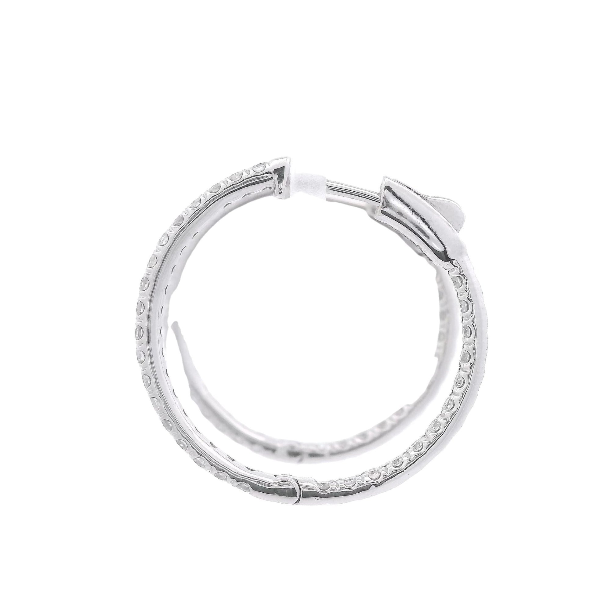 Diamond Innie Outie Hoops - Forever Rox