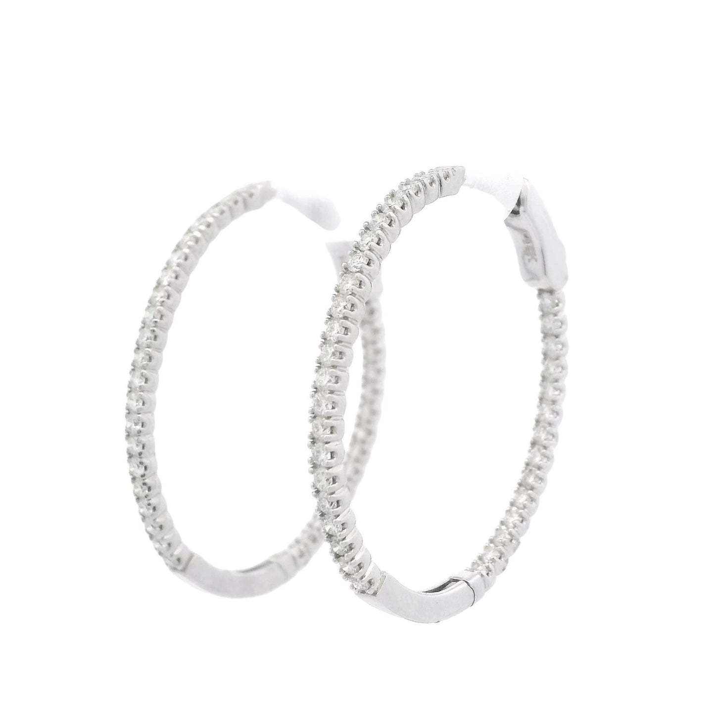 Diamond Innie Outie Hoops - Forever Rox