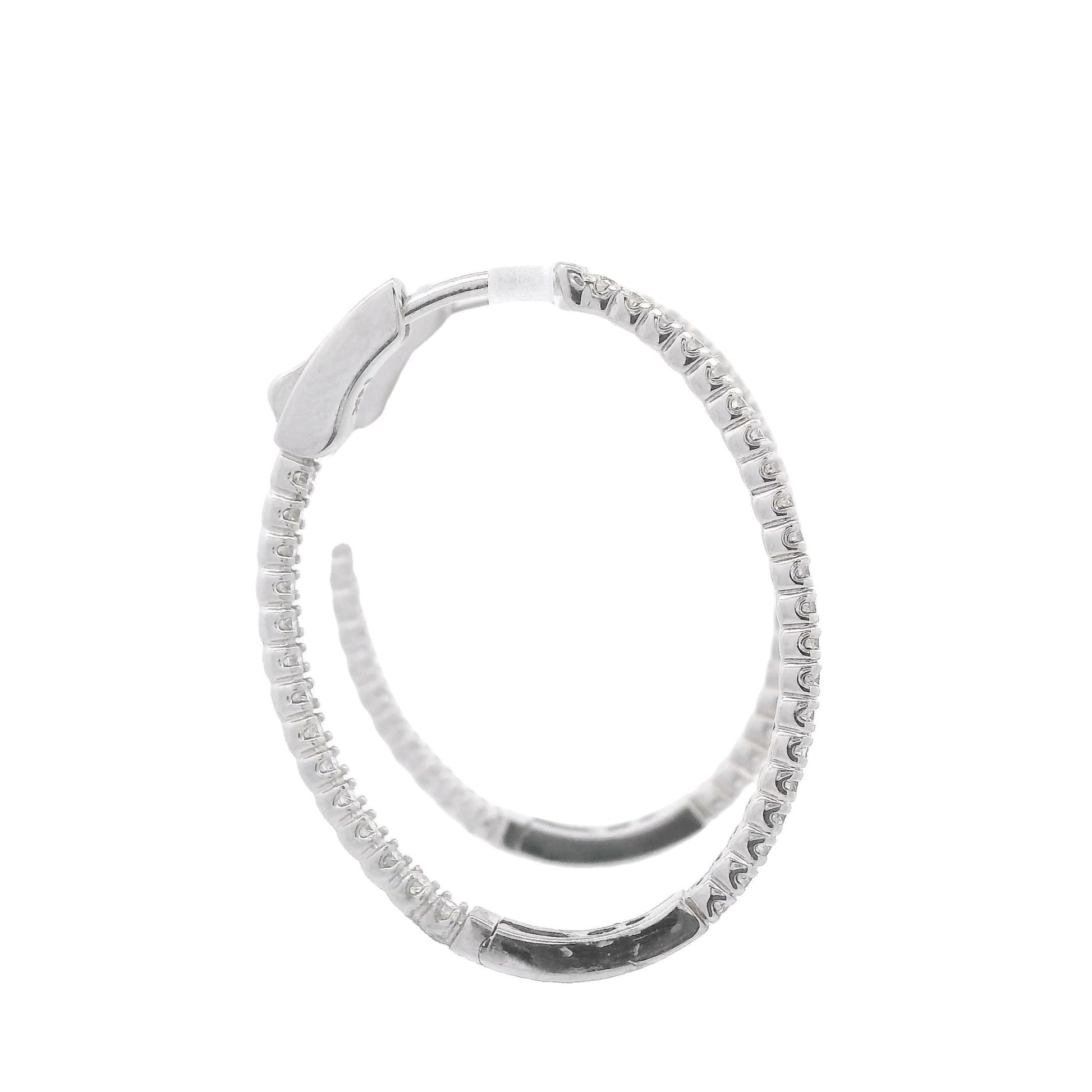 Diamond Innie Outie Hoops - Forever Rox