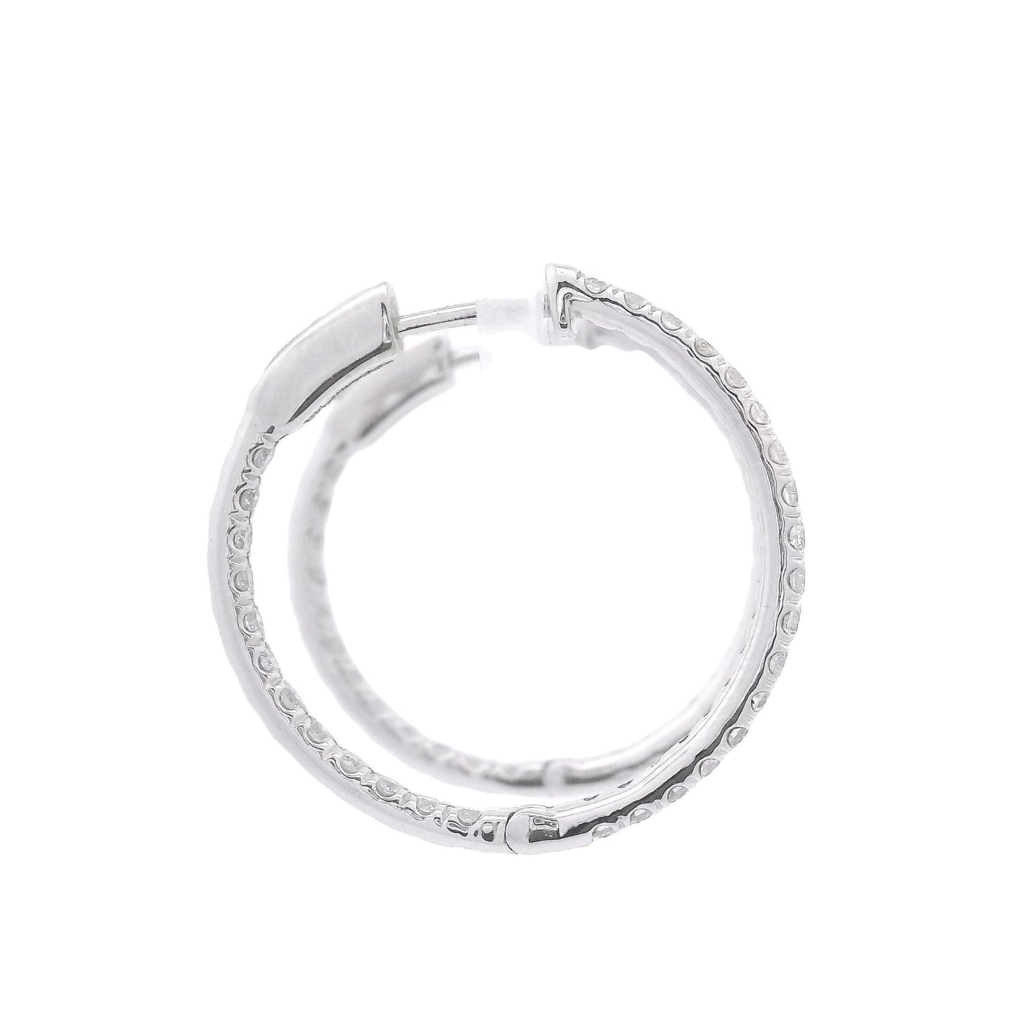 Diamond Innie Outie Hoops - Forever Rox