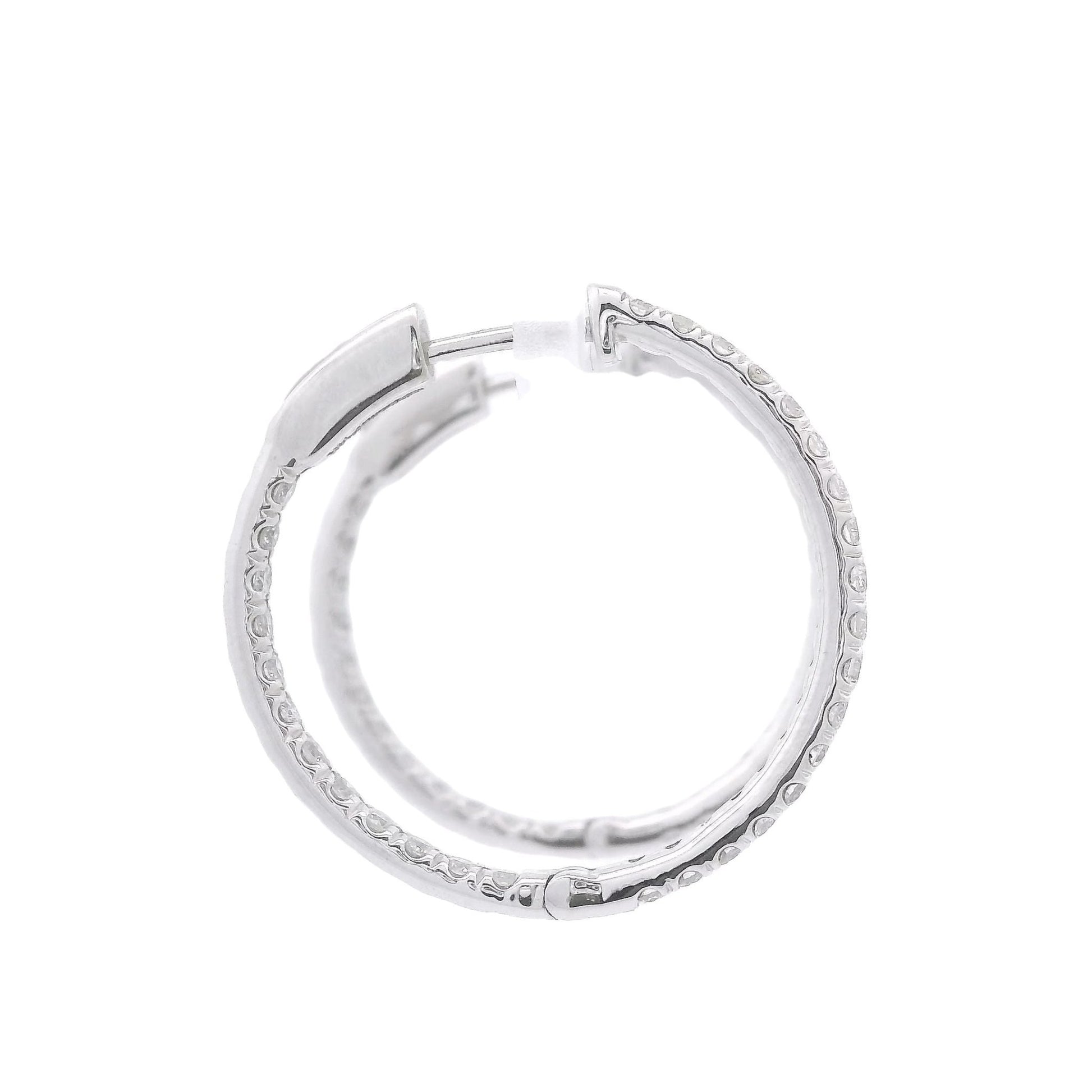 Diamond Innie Outie Hoops - Forever Rox