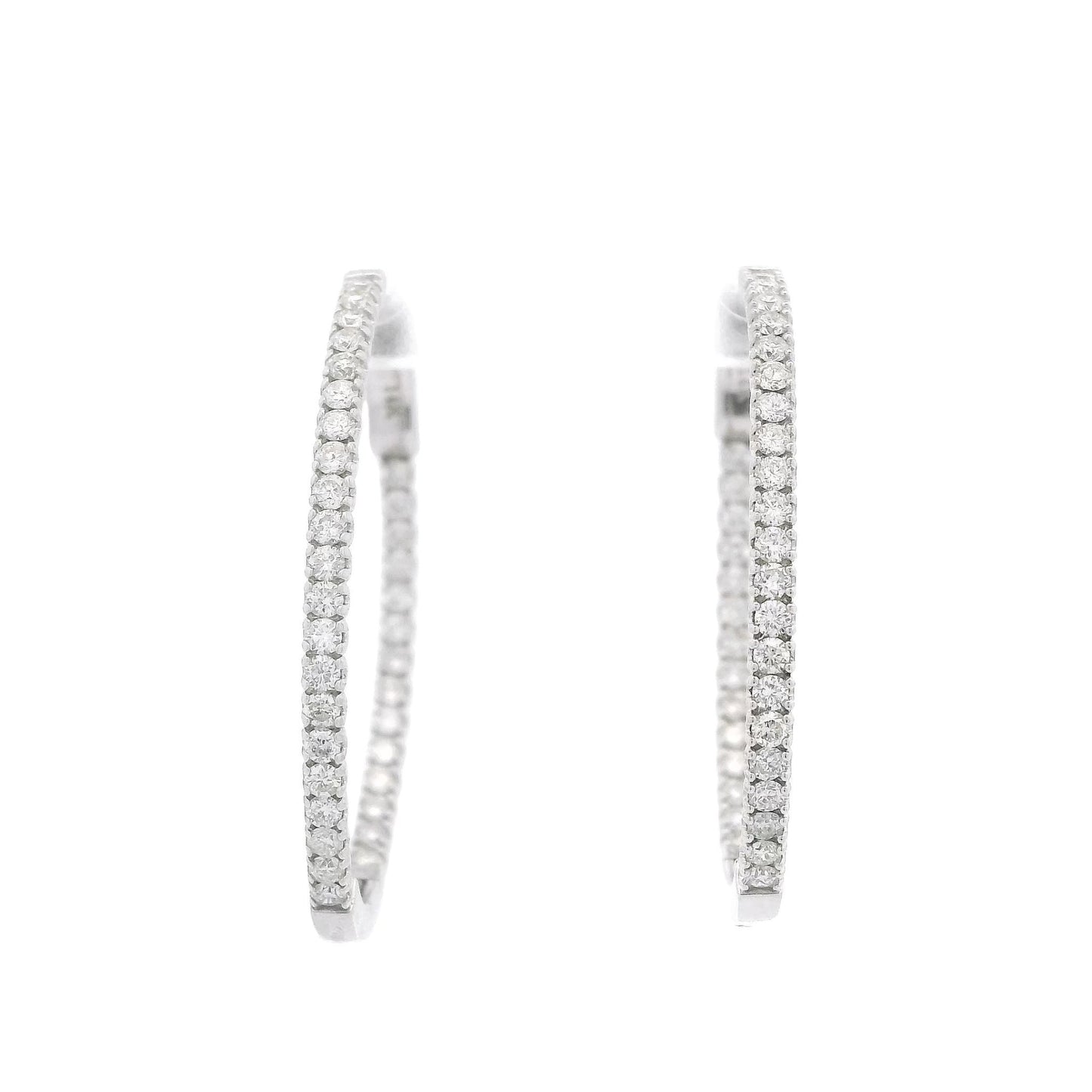 Diamond Innie Outie Hoops - Forever Rox
