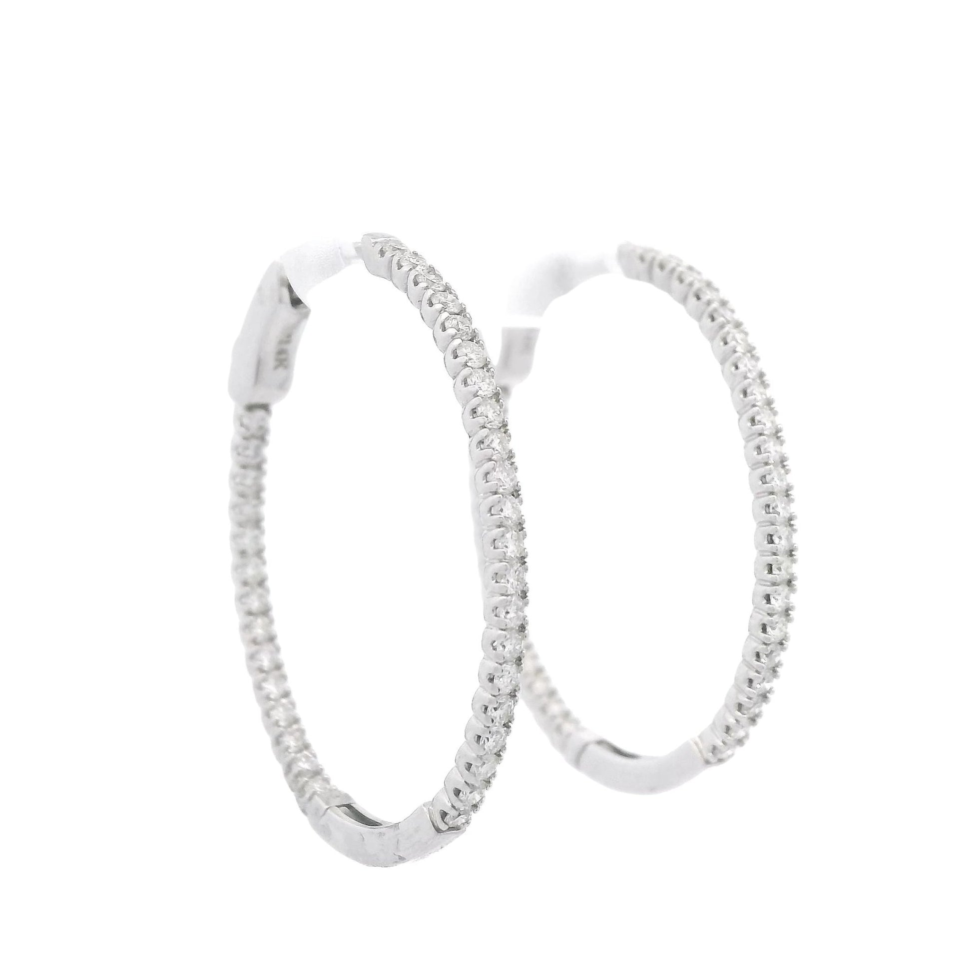Diamond Innie Outie Hoops - Forever Rox