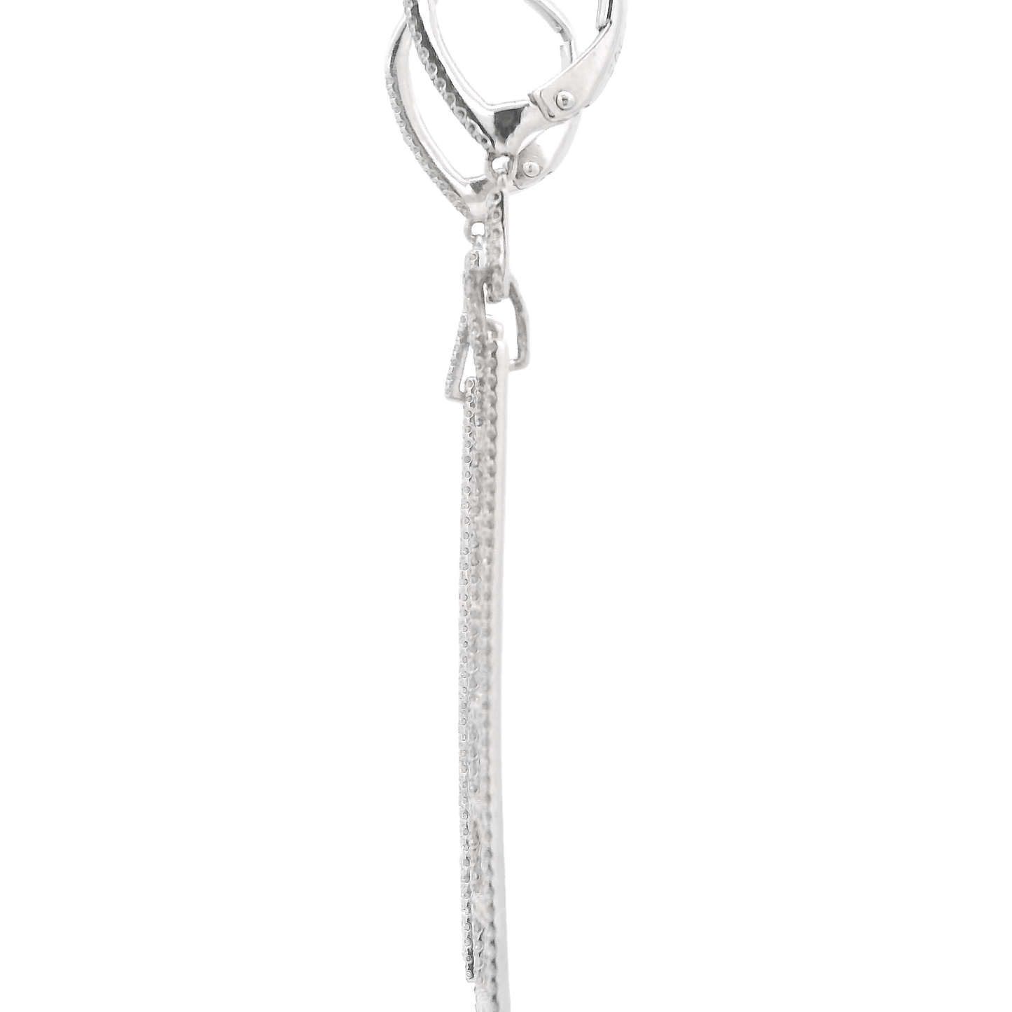 Diamond Ladder Design Dangle Earrings - Forever Rox