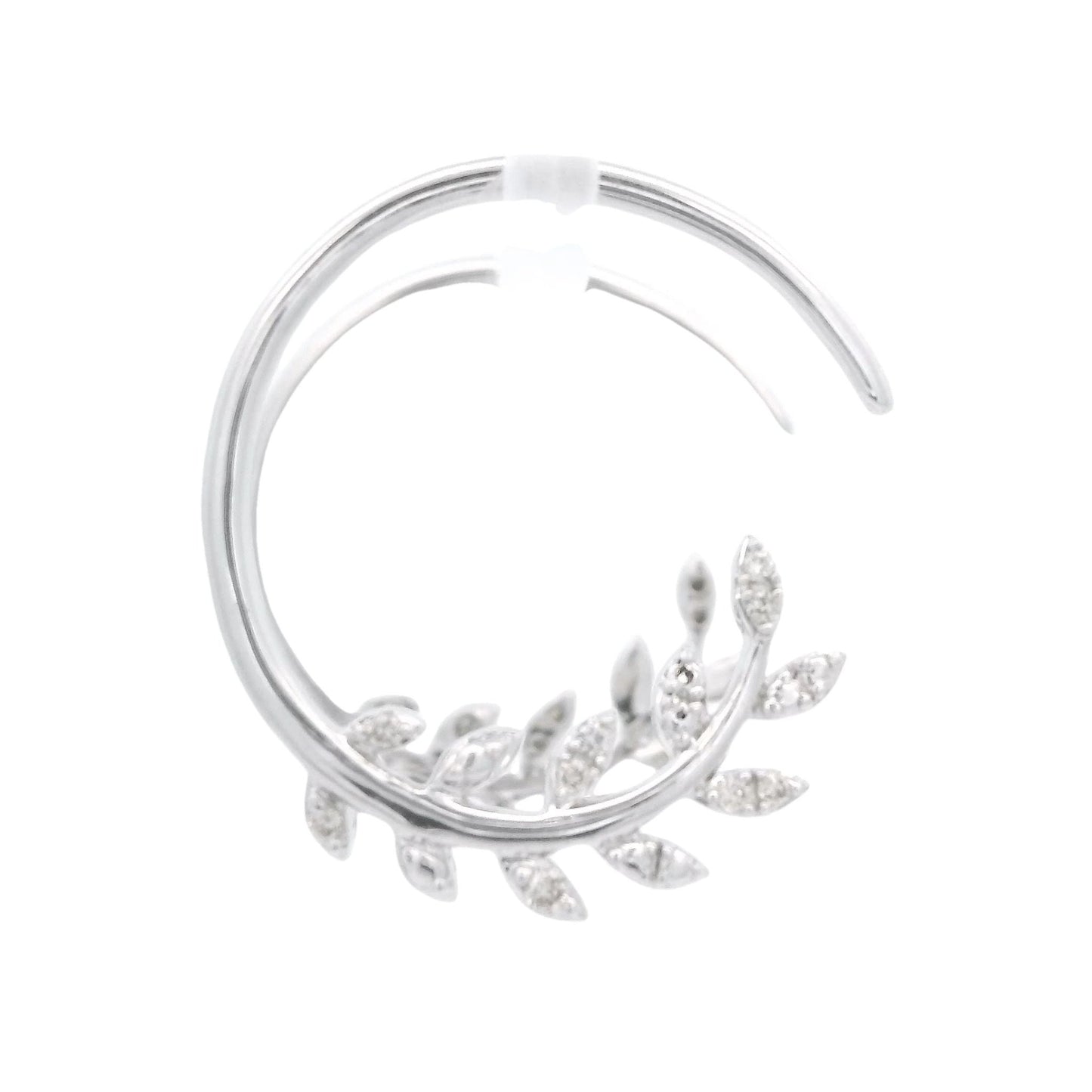 Diamond Leaf Hoops - Forever Rox