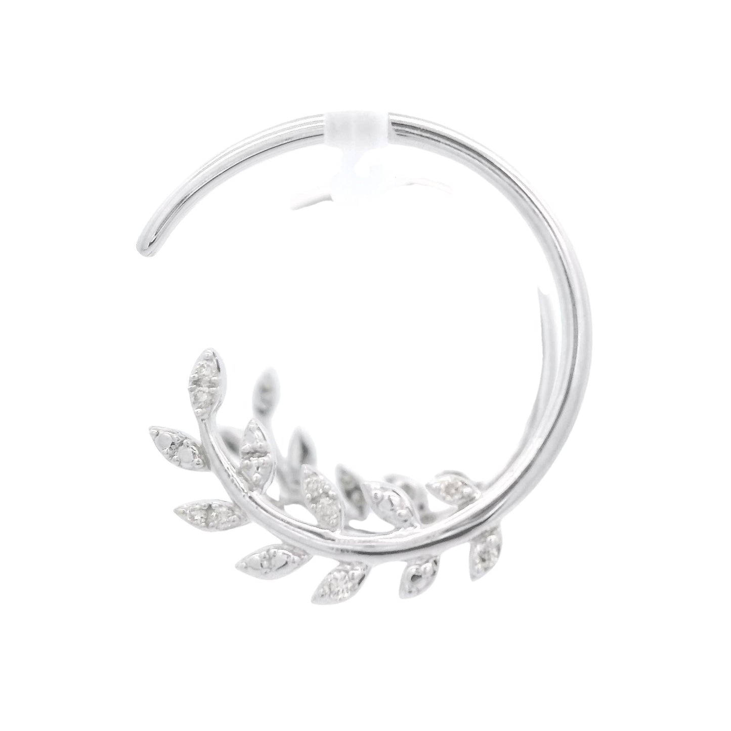 Diamond Leaf Hoops - Forever Rox