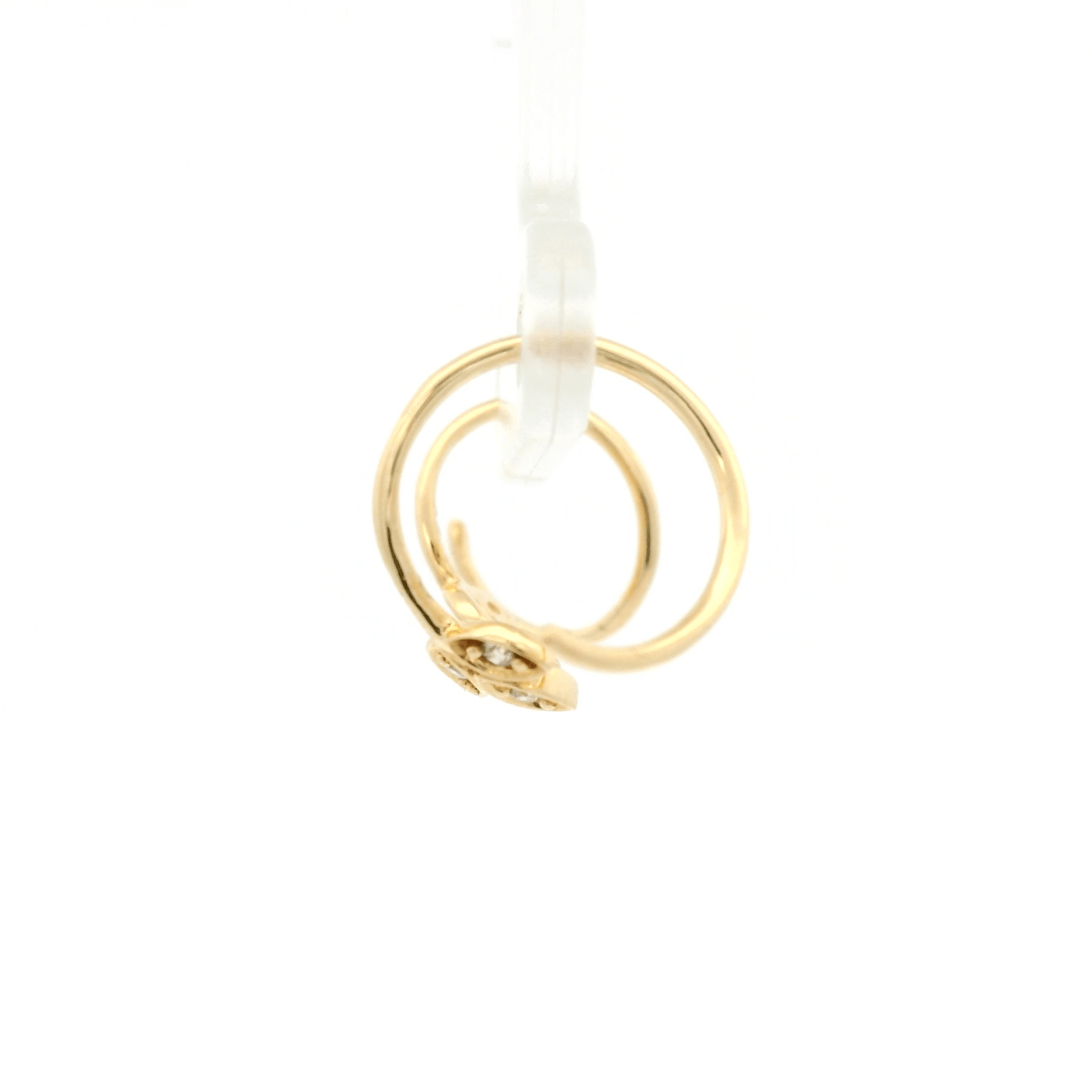 Diamond Leaf Wrap Around Hoops - Forever Rox