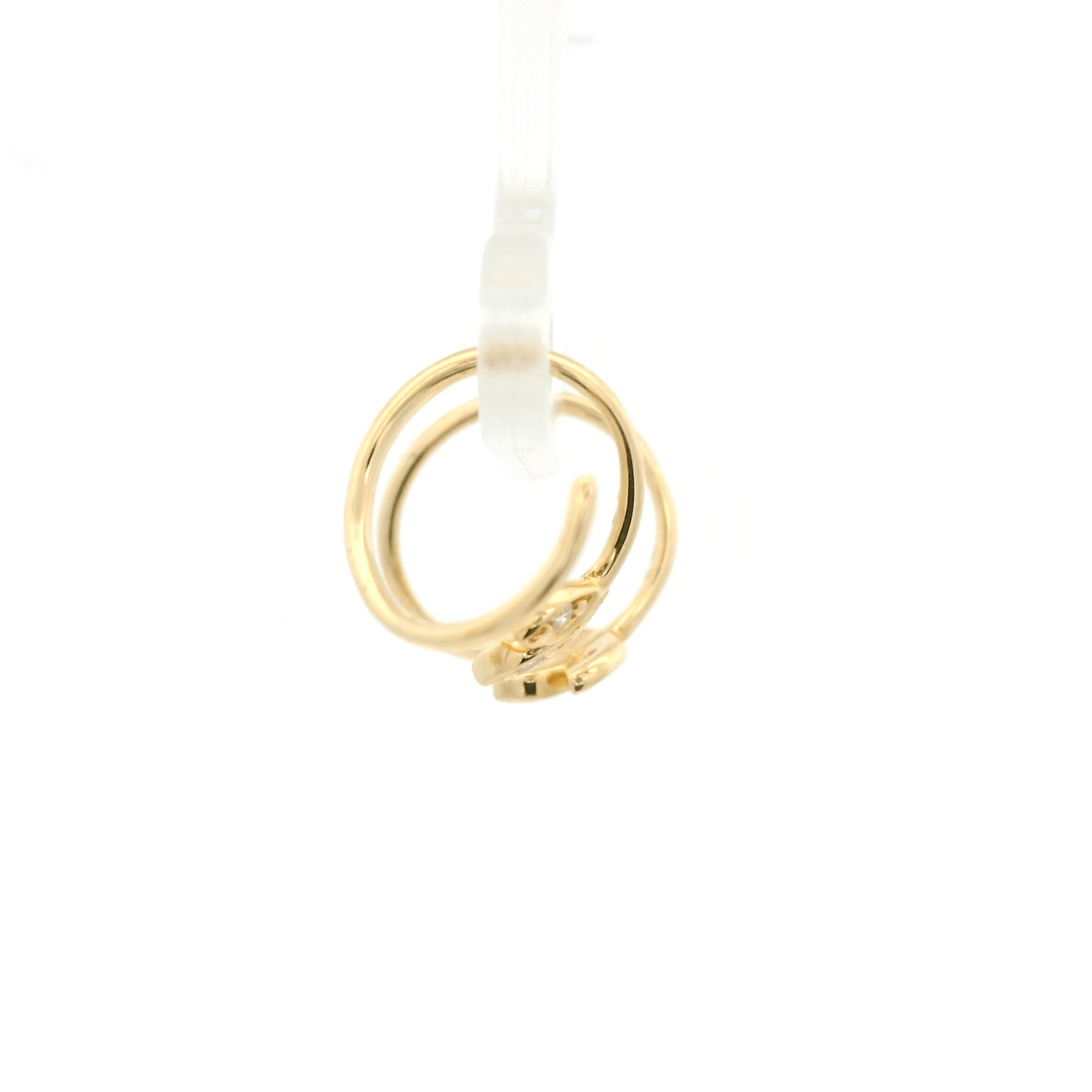 Diamond Leaf Wrap Around Hoops - Forever Rox