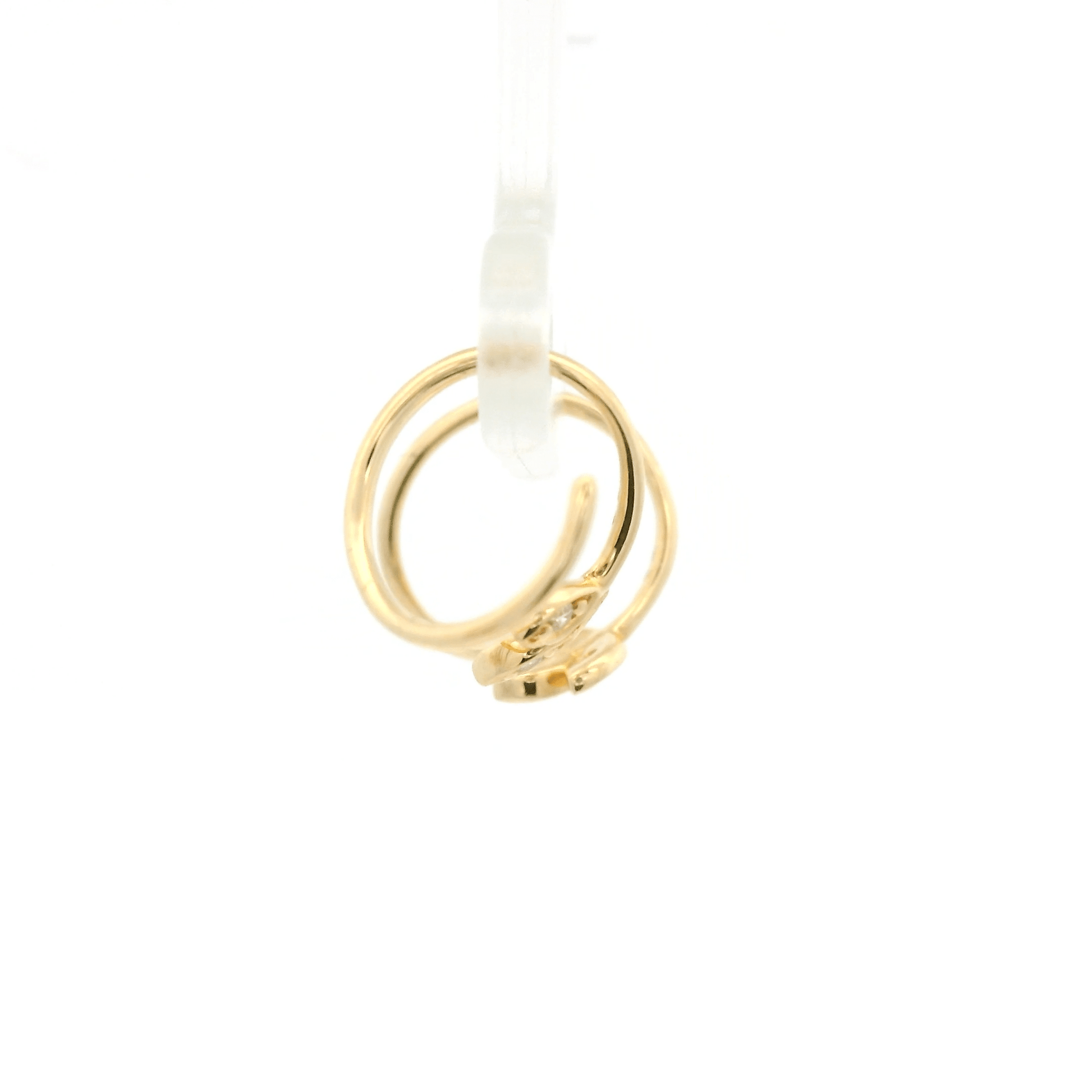 Diamond Leaf Wrap Around Hoops - Forever Rox