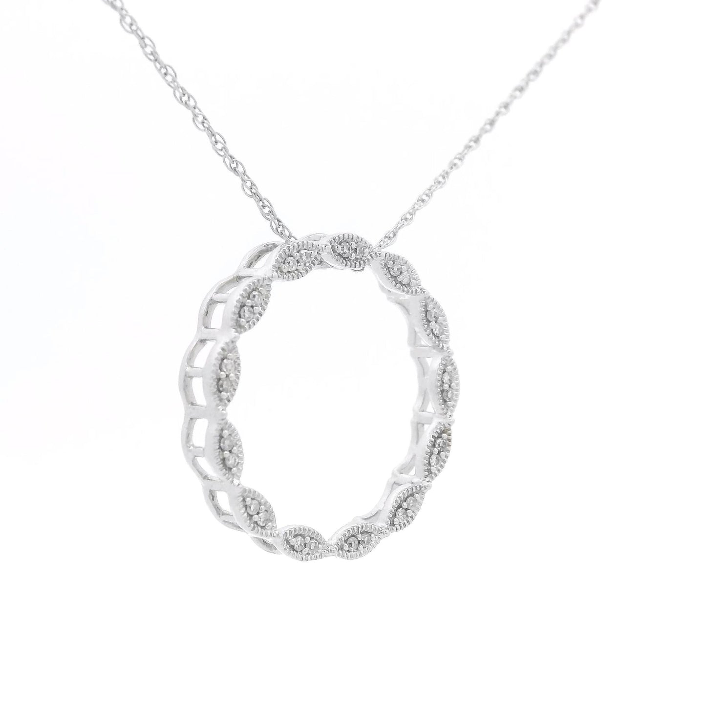 Diamond & Migrain Circle Pendant - Forever Rox