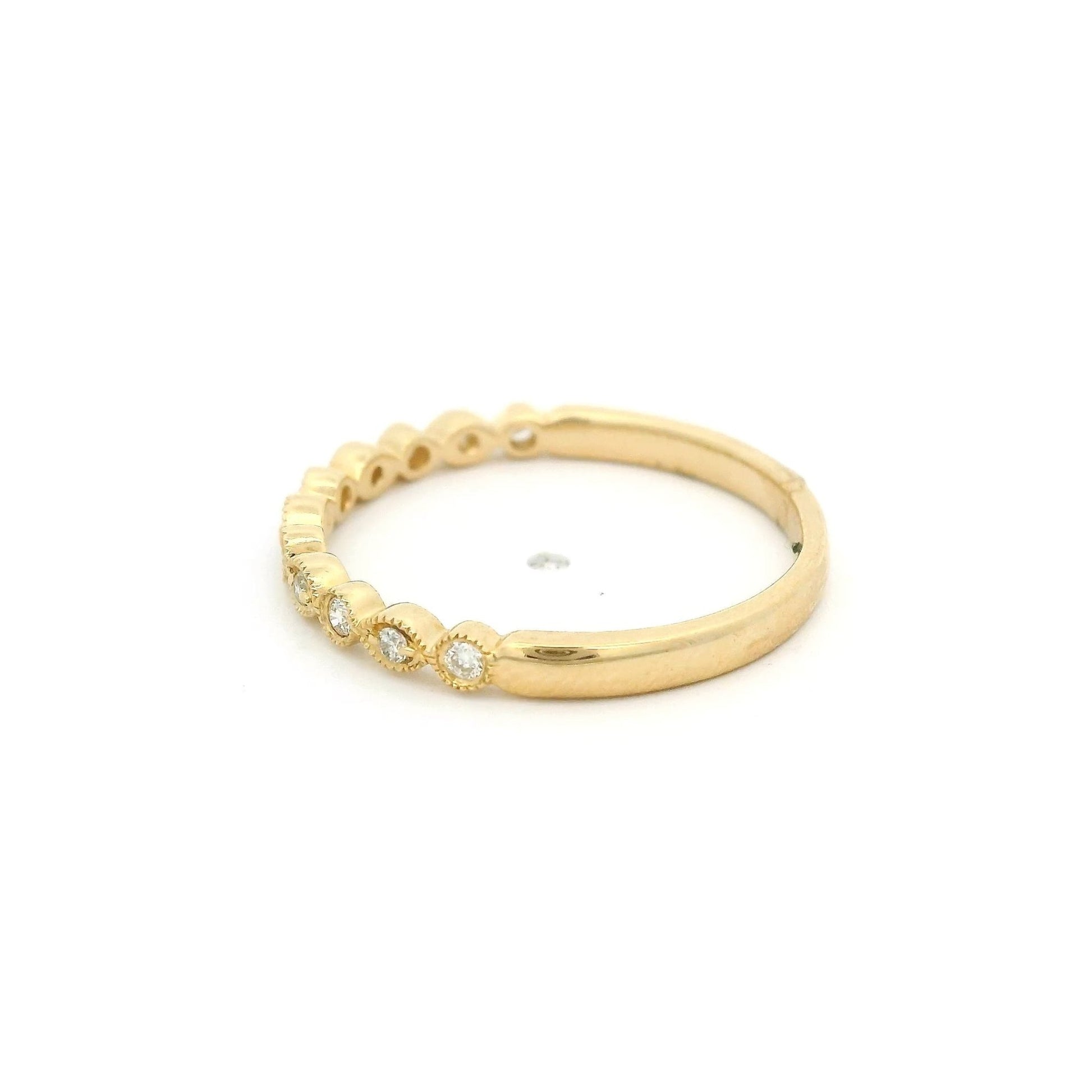 Diamond Milgrain Bezel Band - Forever Rox