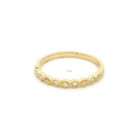 Diamond Milgrain Bezel Band - Forever Rox