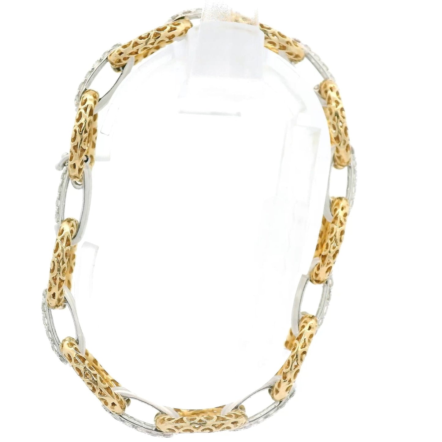 Diamond & Oval Filigree Design Bracelet - Forever Rox