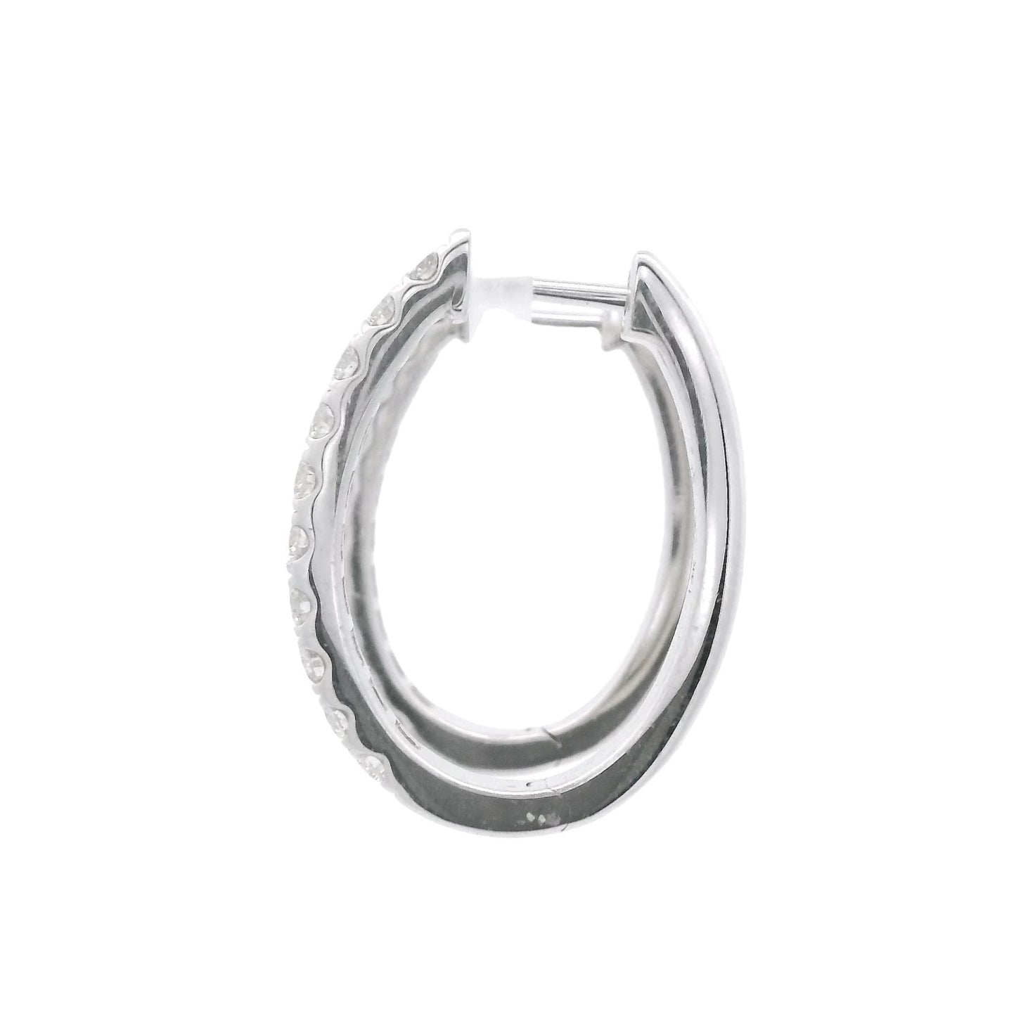 Diamond Oval Hoops - Forever Rox