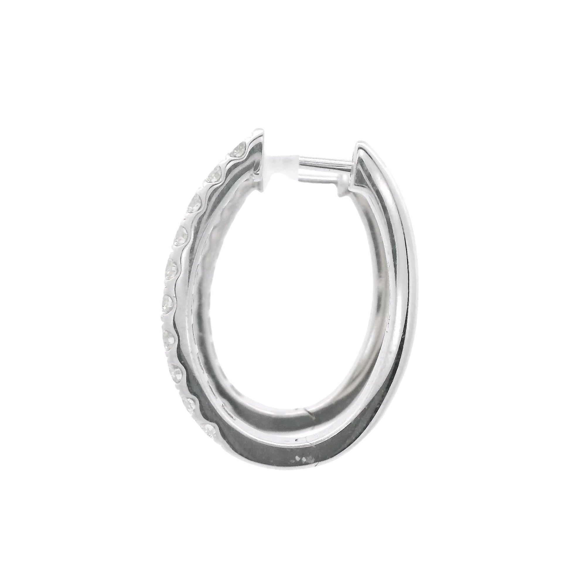 Diamond Oval Hoops - Forever Rox