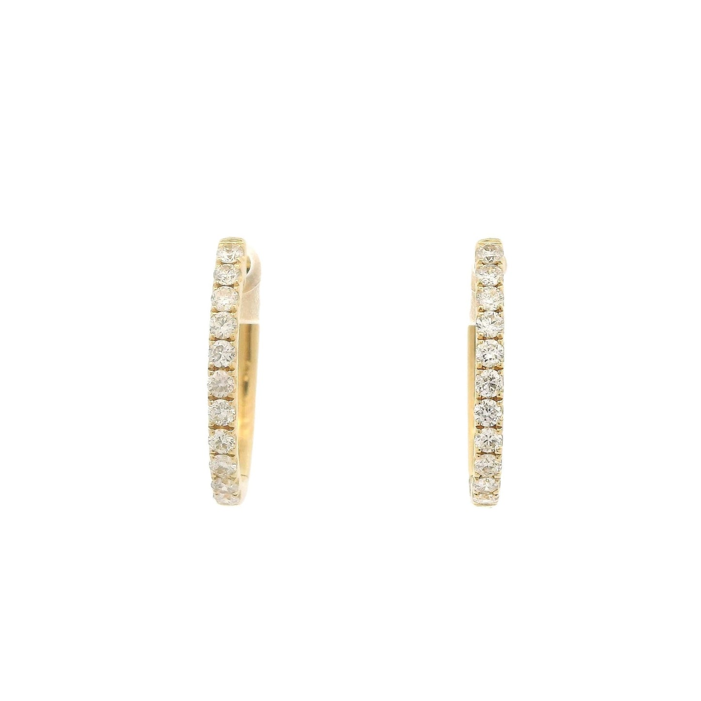 Diamond Oval Hoops - Forever Rox