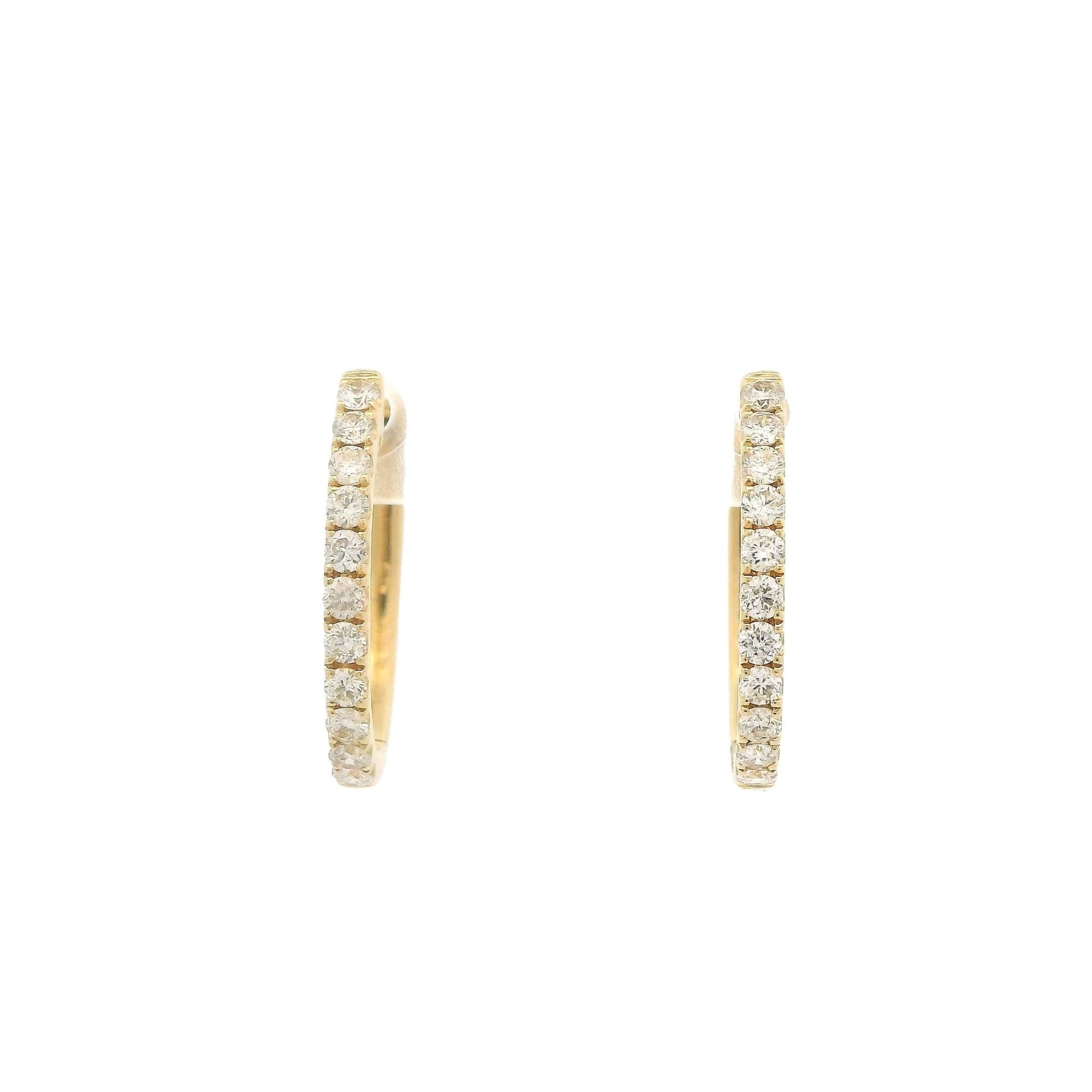 Diamond Oval Hoops - Forever Rox