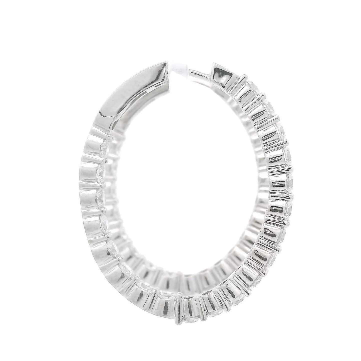 Diamond Oval Hoops - Forever Rox